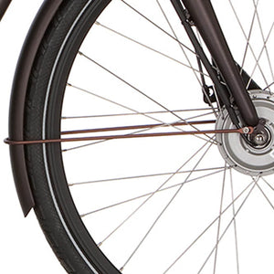 Cortina spatbordstang voor 28 E-Yoya matt sparkle brown - AE-trading