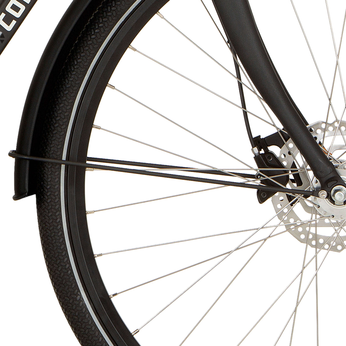 Cortina spatbordstang voor 28 Foss diamond black matt - AE-trading