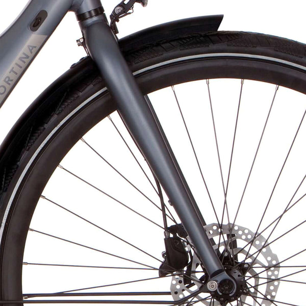 Cortina voorvork E-Mozzo titanium matt - AE-trading