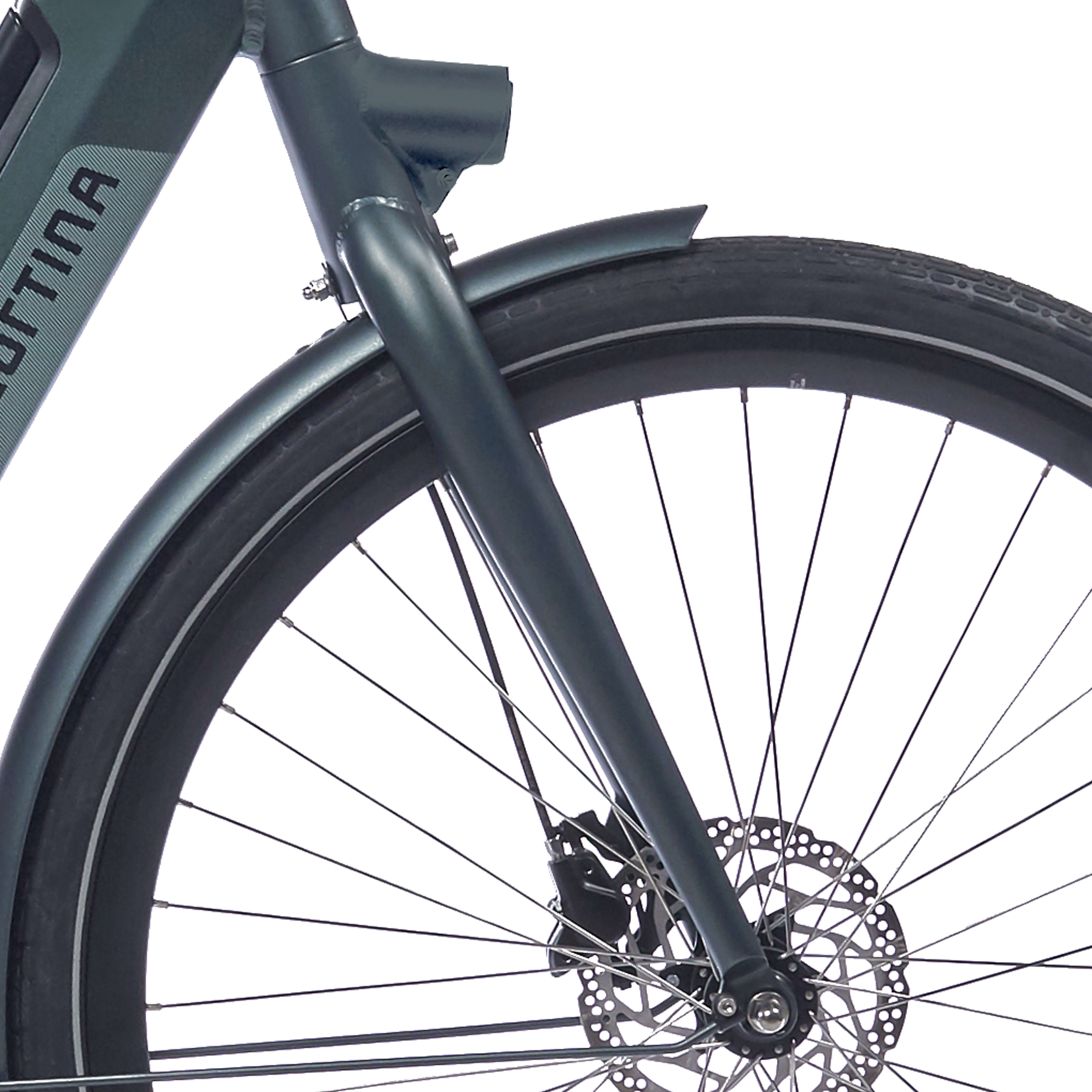 Cortina voorvork E-Nite dark green matt - AE-trading