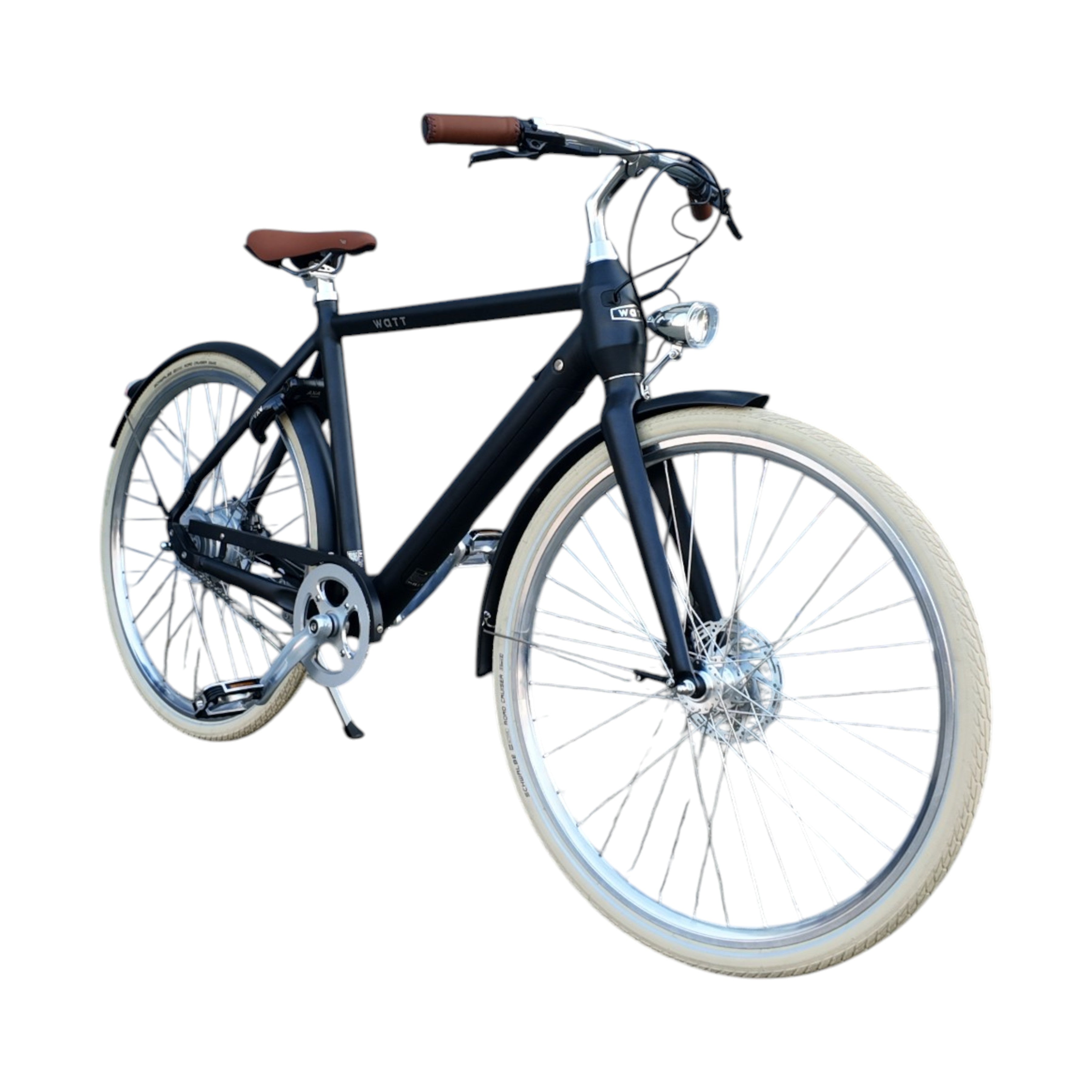WATT E-bike Dublin - Medium 50 cm – Elektrische Fiets – Zwart – 28 inch – 250W – 36V - AE-trading
