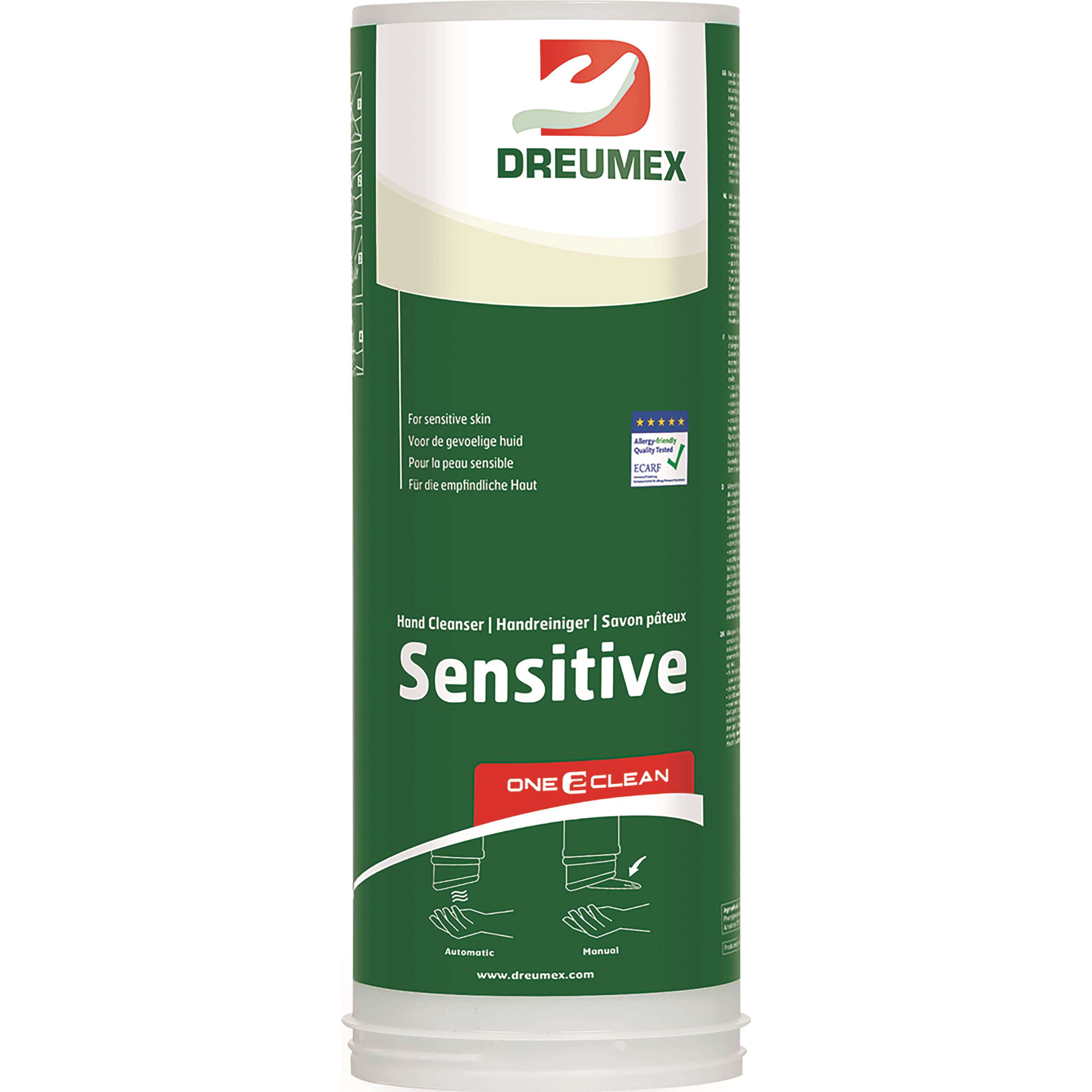 Dreumex zeep Sensitive 3ltr O2C cartrige - AE-trading