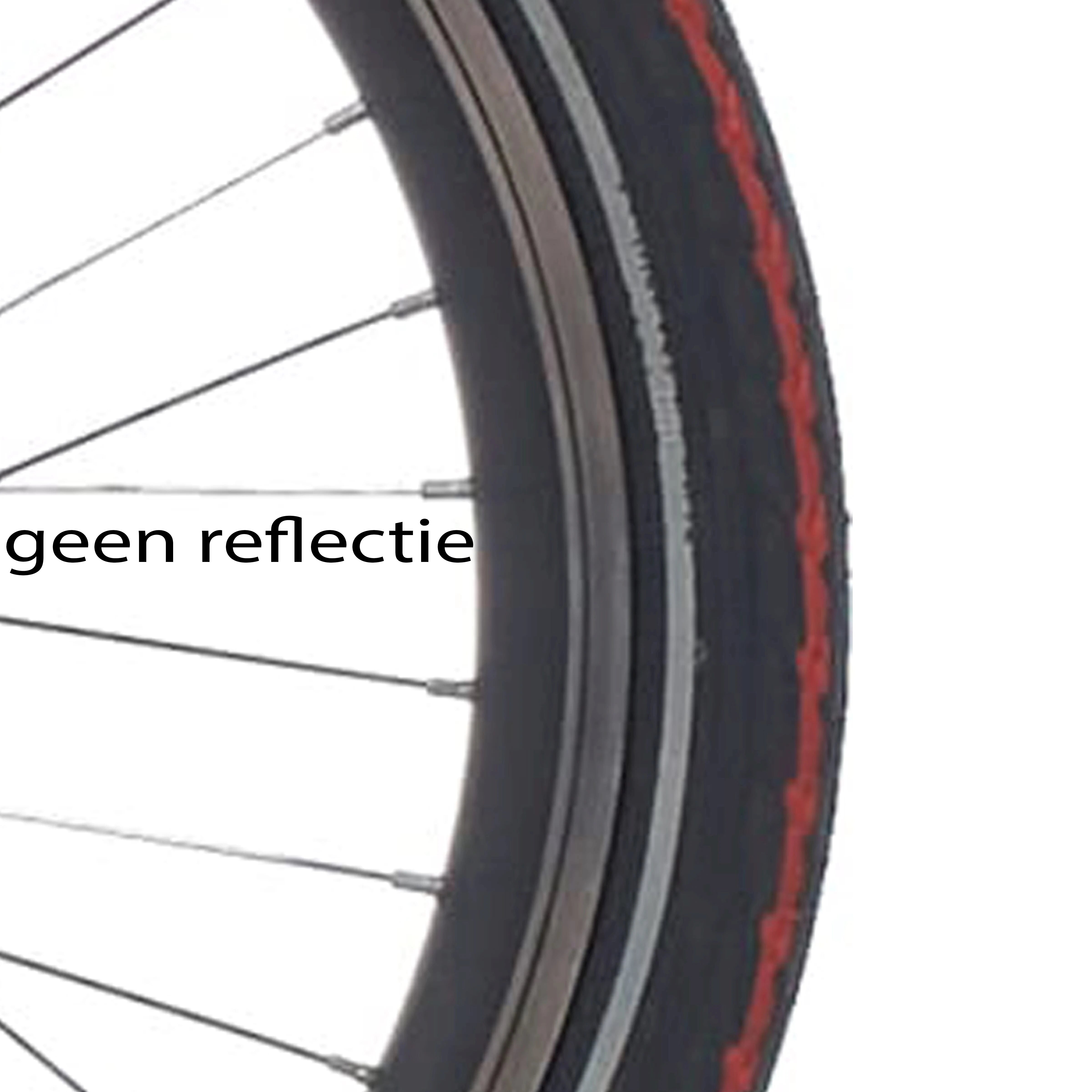 Deli Tire btb SA-206 16 x 1.75 zw oranje streep - AE-trading