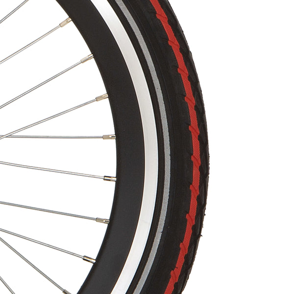 Deli Tire btb SA-206 20 x 1.75 zw rode streep refl - AE-trading