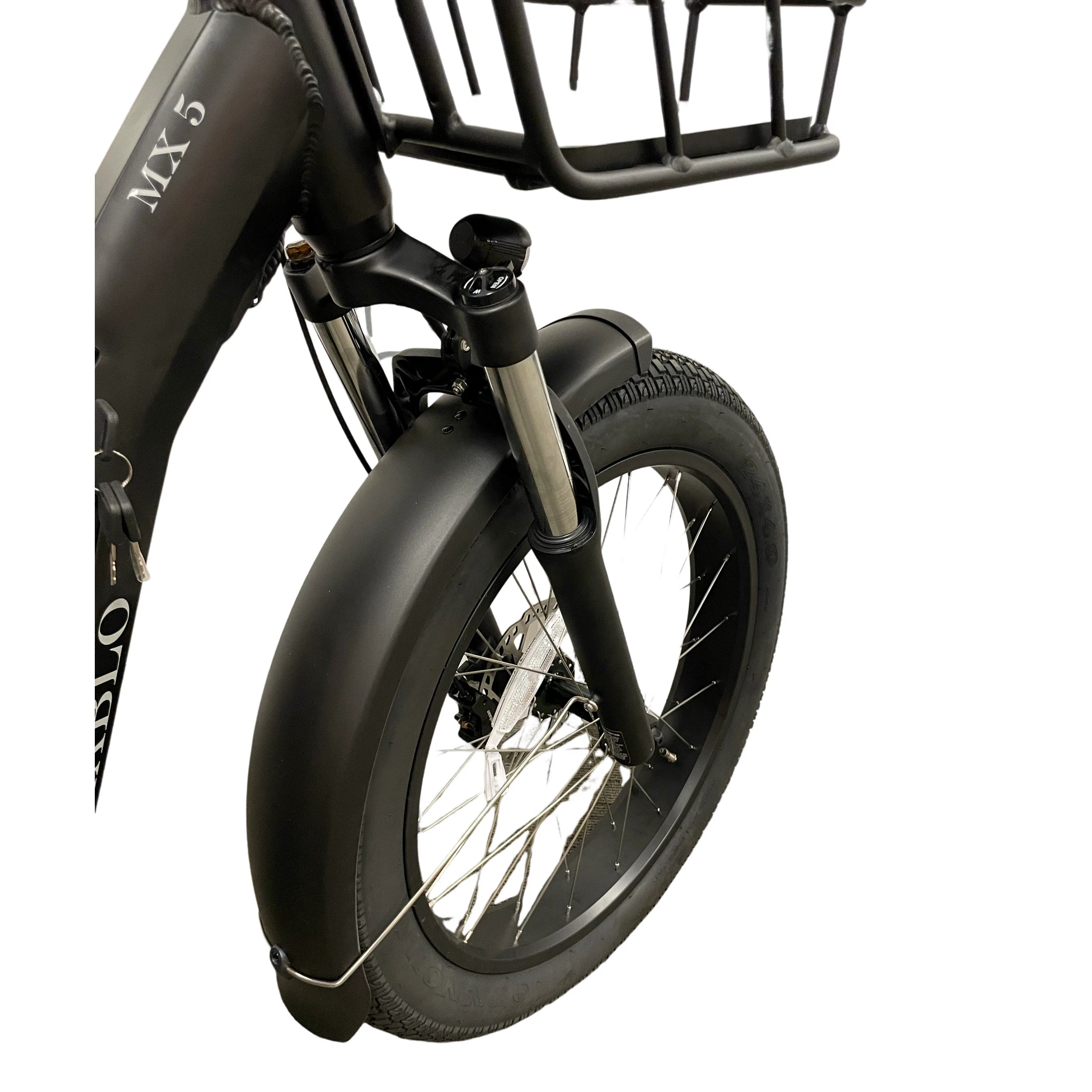 Diablo Big Foot Fatbike Driewieler Fiets Elektrisch Cargo - Mat zwart - Twee accu's - AE-trading