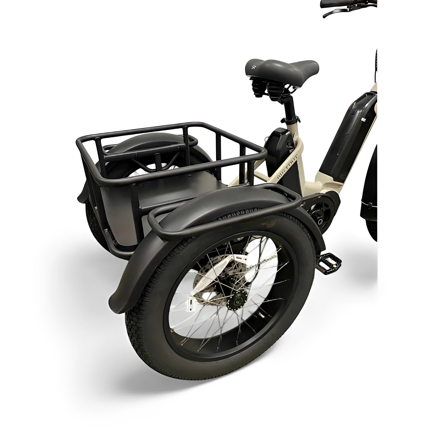 Diablo Big Foot Fatbike Driewieler Fiets Elektrisch Cargo - Fashion Grey Grijs - Twee accu's - AE-trading