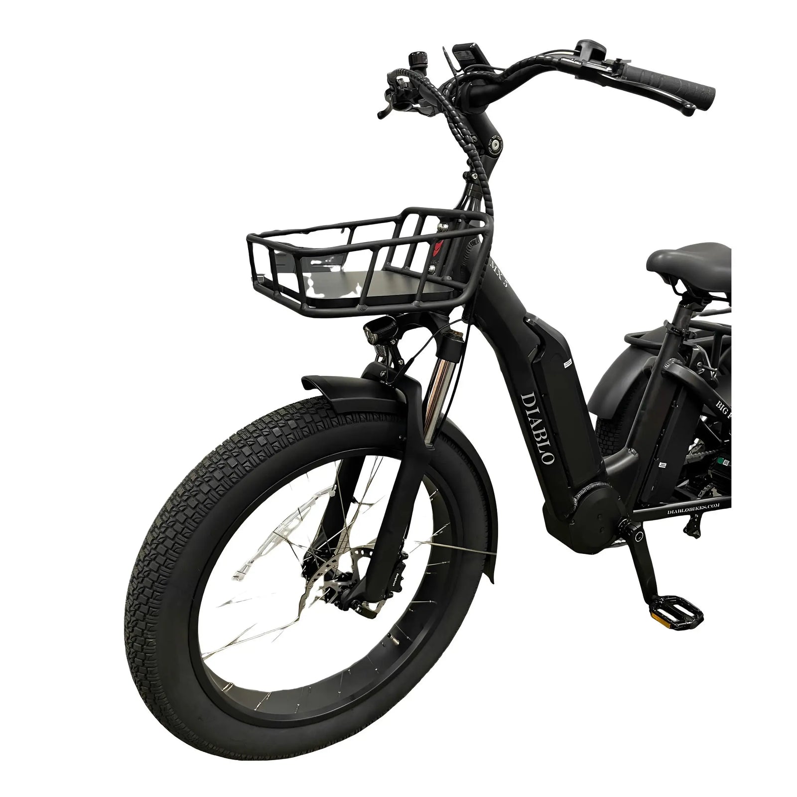 Diablo Big Foot - Fatbike Driewieler - Mat Zwart - AE-trading