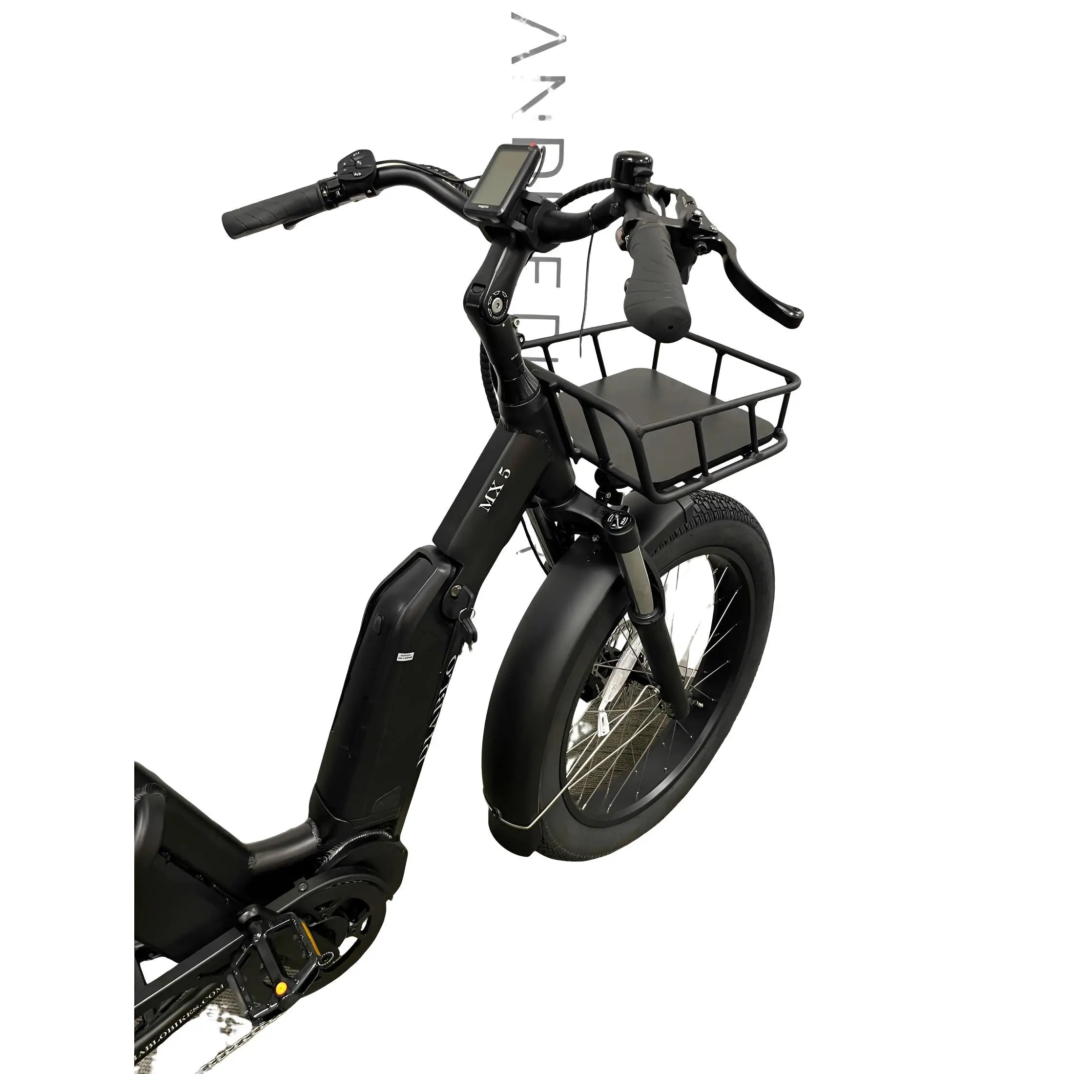 Diablo Big Foot Fatbike Driewieler Fiets Elektrisch Cargo - Mat zwart - Twee accu's - AE-trading