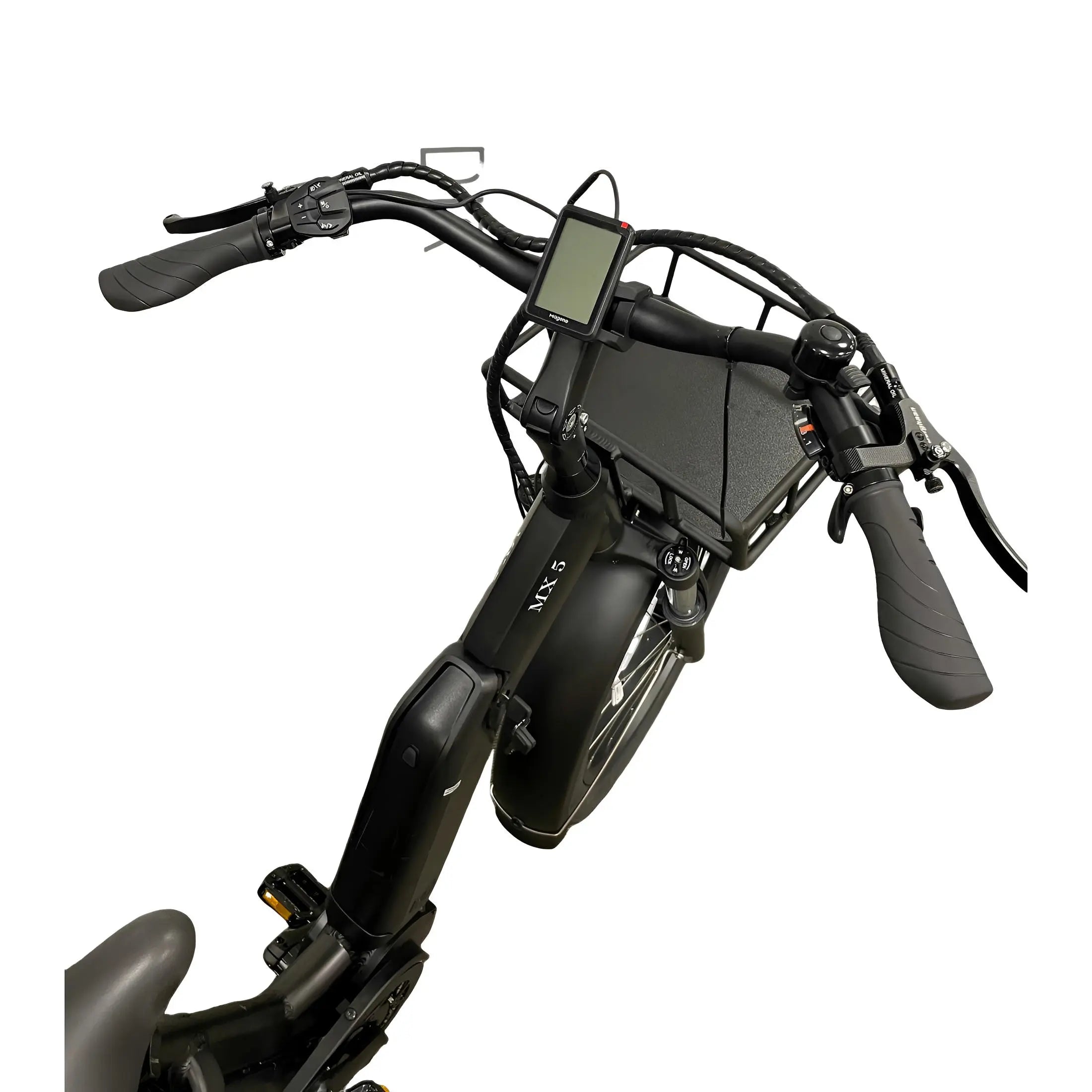 Diablo Big Foot Fatbike Driewieler Fiets Elektrisch Cargo - Mat zwart - Twee accu's - AE-trading