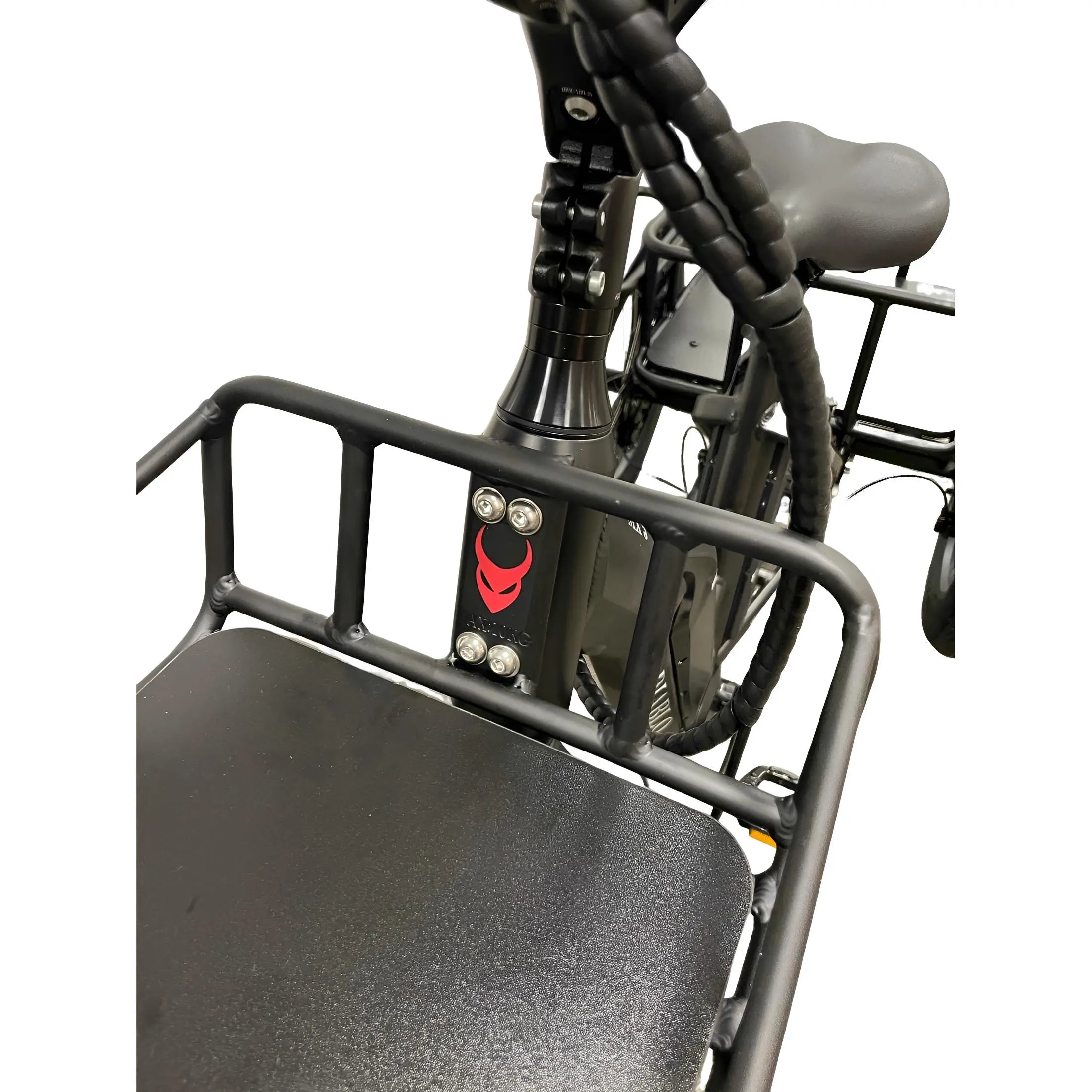 Diablo Big Foot Fatbike Driewieler Fiets Elektrisch Cargo - Mat zwart - Twee accu's - AE-trading