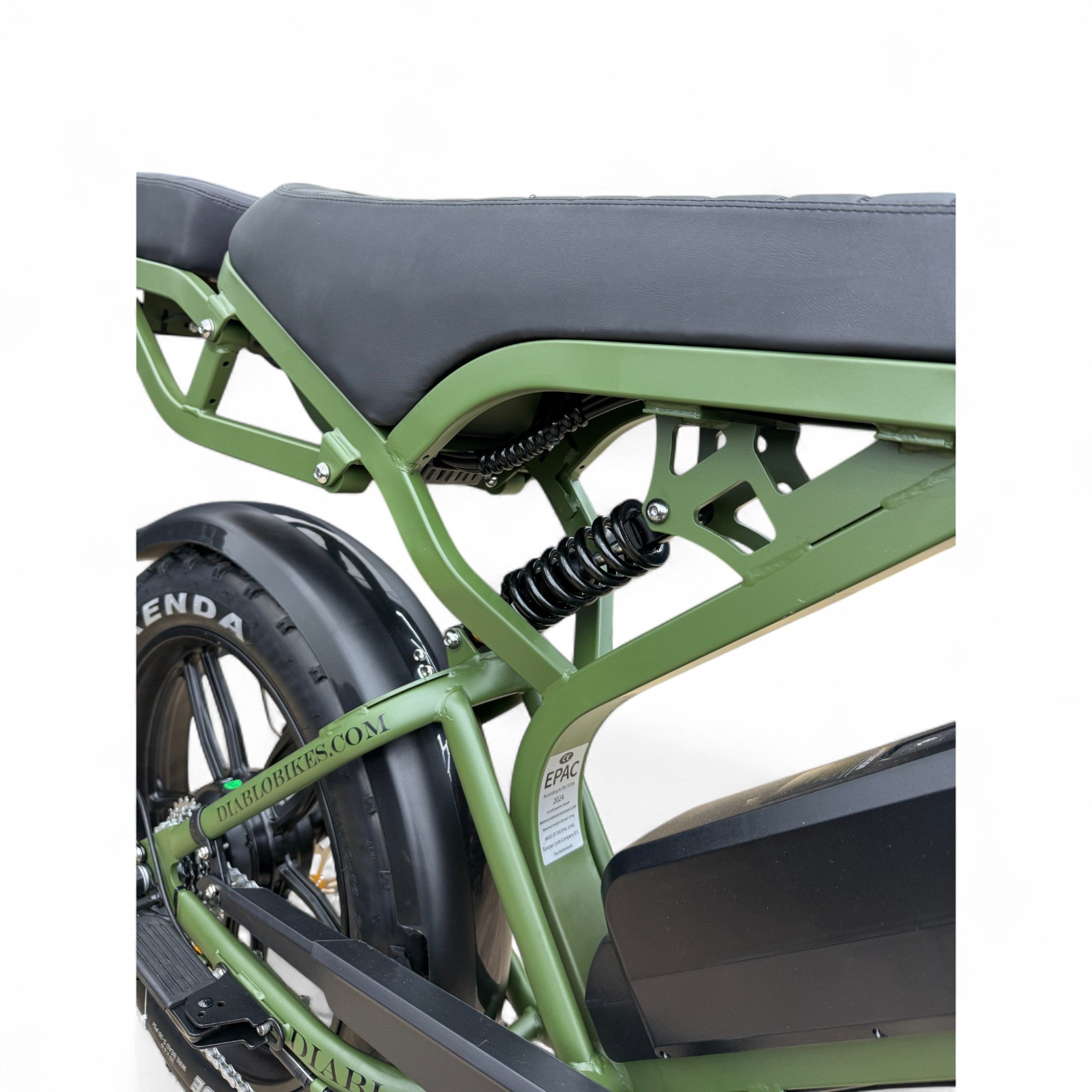 Diablo E-One V20 Pro Fatbike – Groen – 250W – Volledige vering – Hydraulische schijfremmen: - AE-trading