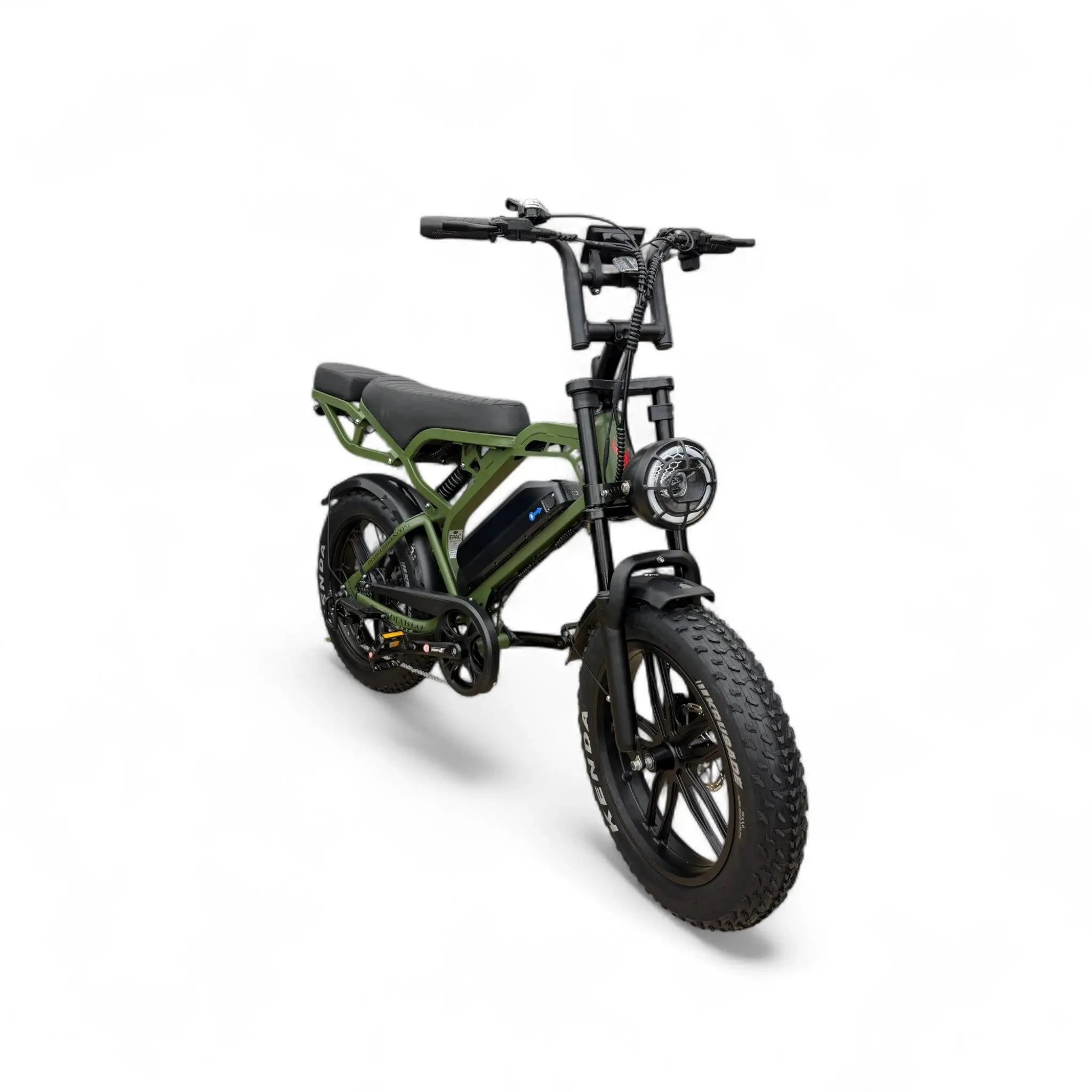 Diablo E-One V20 Pro Fatbike – Groen – 250W – Volledige vering – Hydraulische schijfremmen: - AE-trading