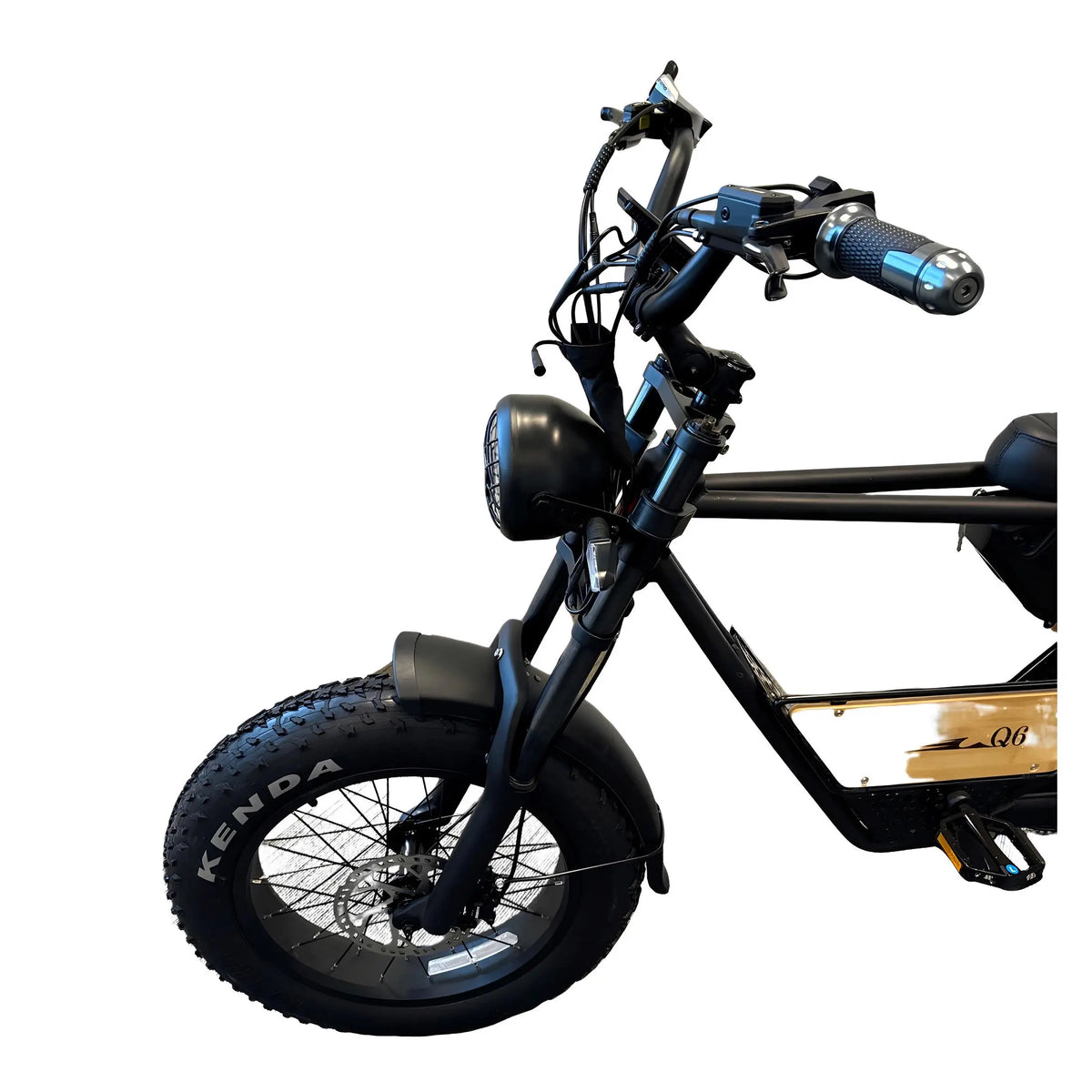 Diablo Q6 Fatbike - Mat Zwart - AE-trading