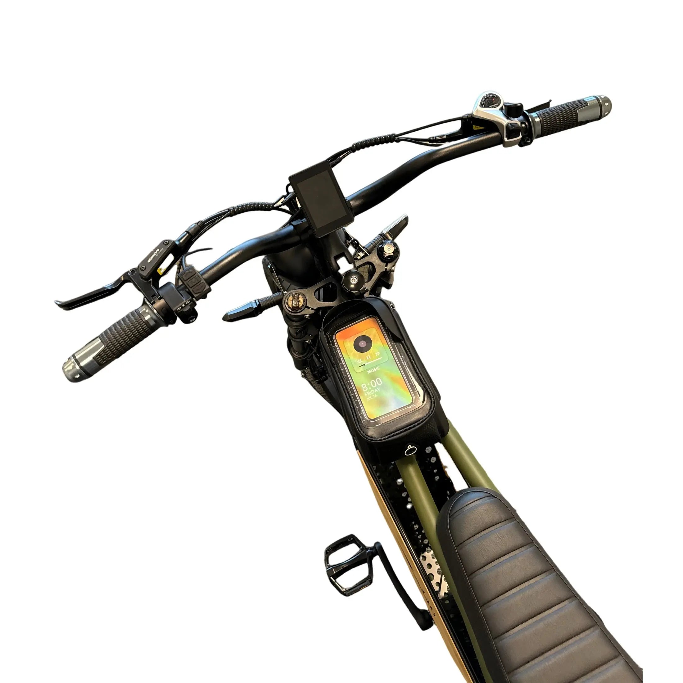 Diablo Q6 Fatbike 7RD Shimano en Hydraulische remmen met alle Accessoires - Mat Groen - AE-trading