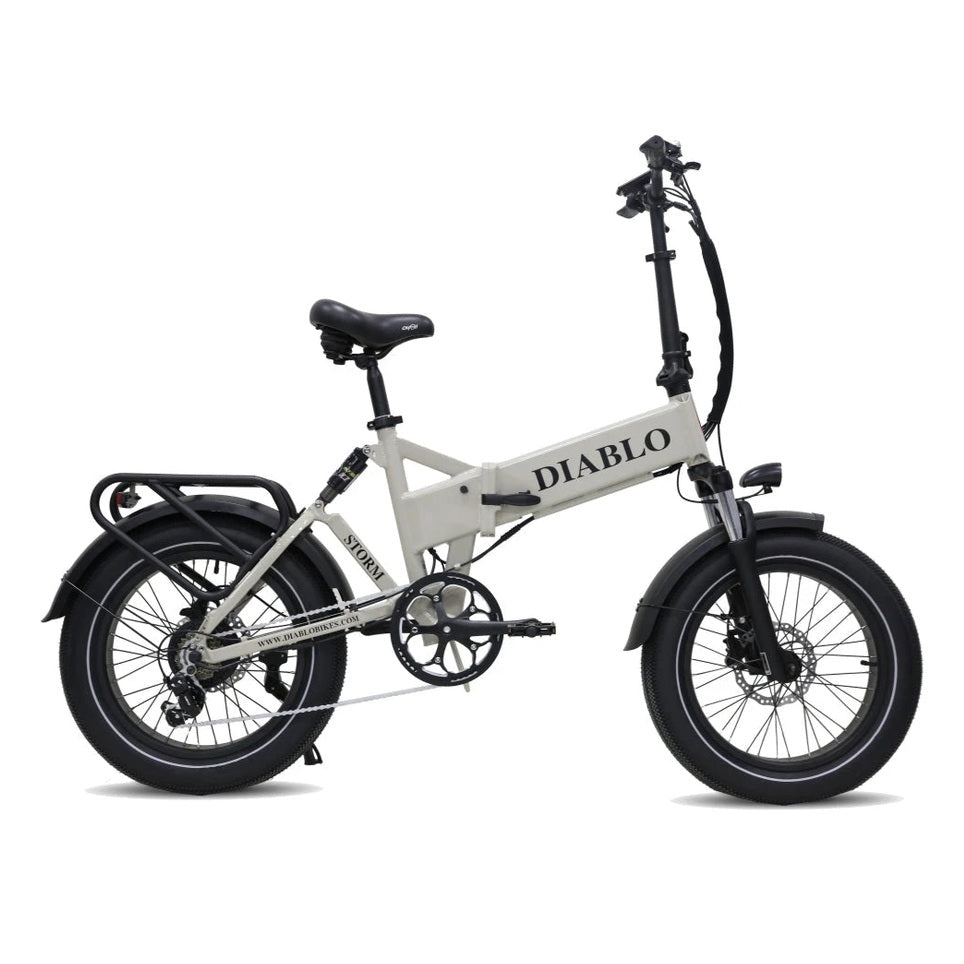Diablo Storm Fatbike Vouwfiets met Hydraulische remmen - Fashion Grey