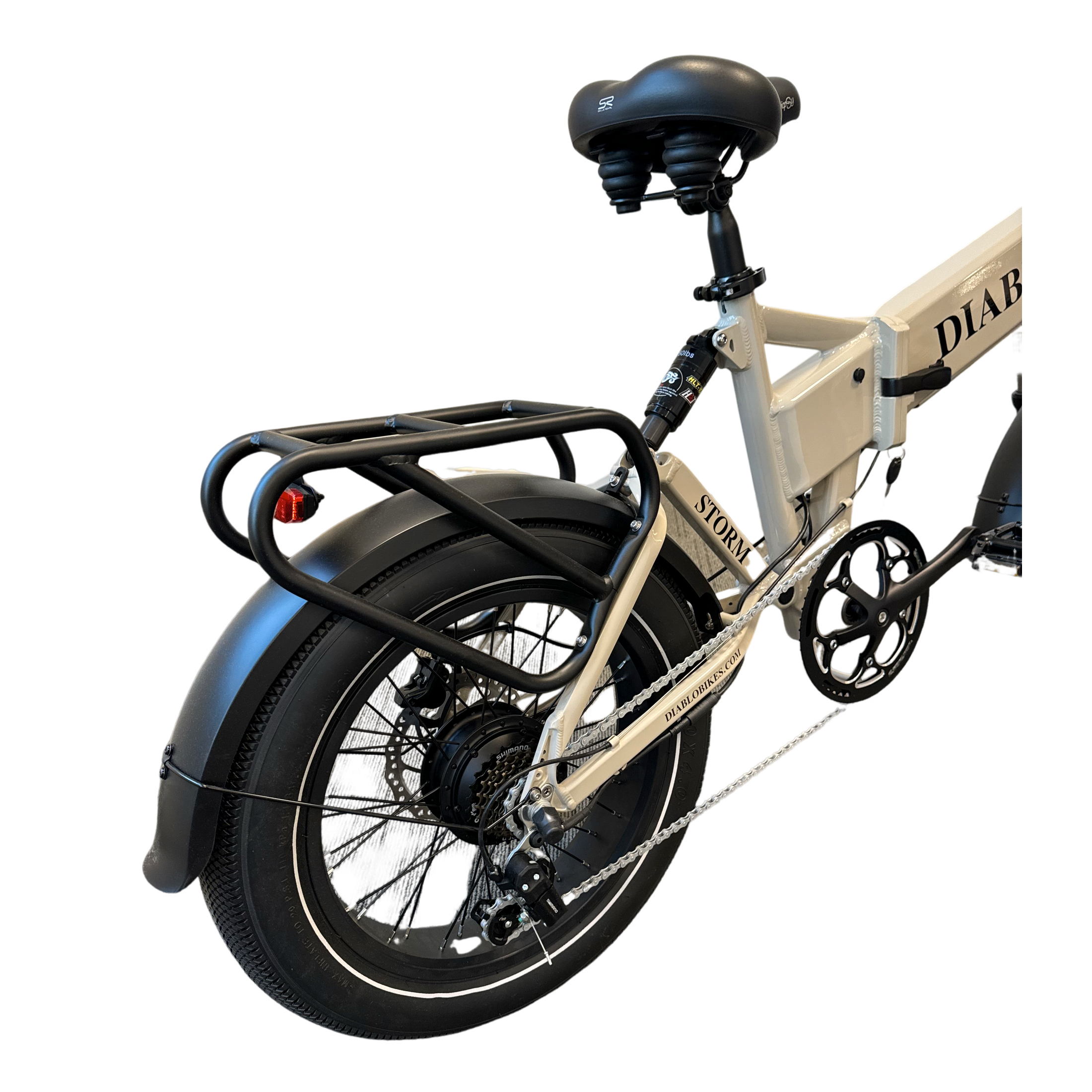 Diablo Storm Fatbike Vouwfiets met Hydraulische remmen - Fashion Grey