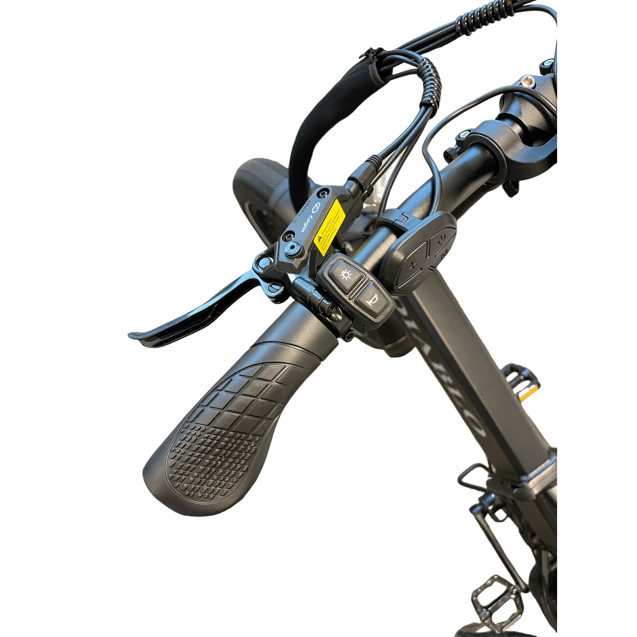 Diablo Storm Fatbike Vouwfiets met Hydraulische remmen - Mat Zwart