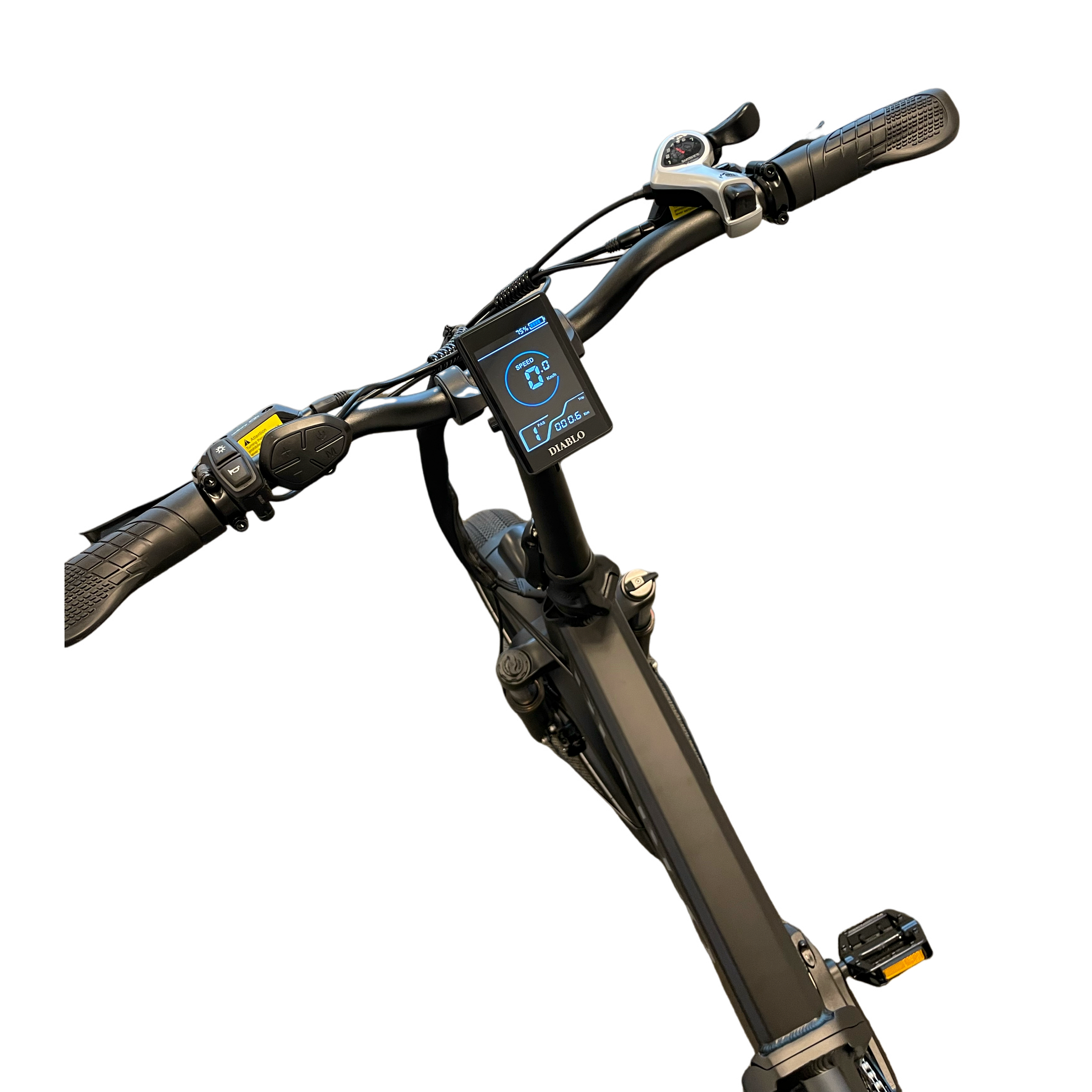 Diablo Storm Fatbike Vouwfiets met Hydraulische remmen - Mat Zwart