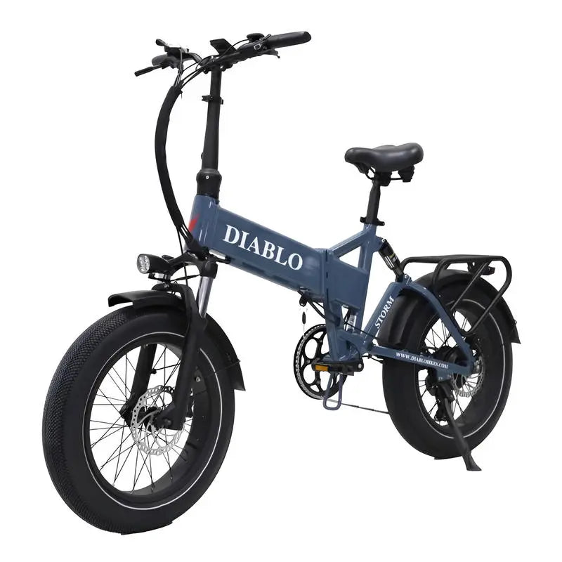 Diablo Storm Fatbike Vouwfiets met Hydraulische remmen - Donker Blauw - AE-trading