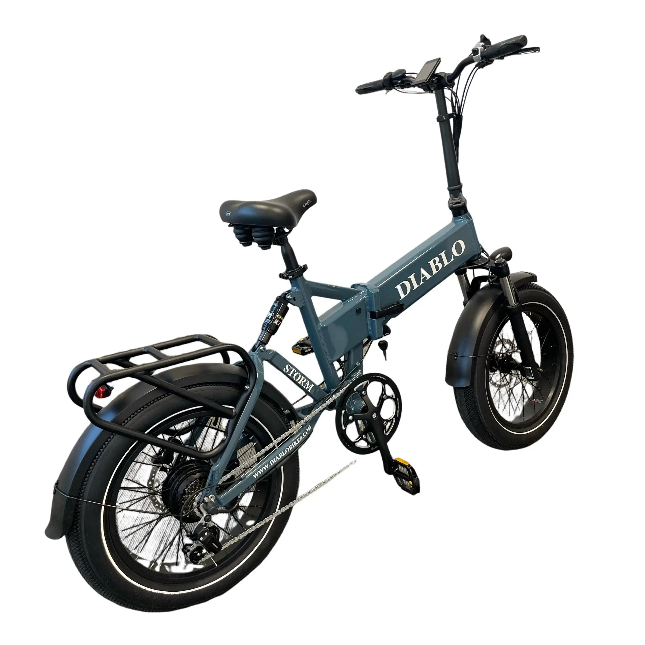 Diablo Storm Fatbike Vouwfiets met Hydraulische remmen - Donker Blauw - AE-trading