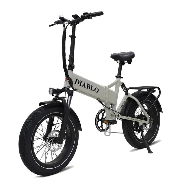 Diablo Storm Fatbike - Elektrische Vouwfiets - Modieus grijs - AE-trading