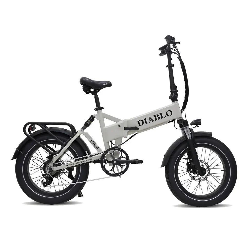 Diablo Storm Fatbike - Elektrische Vouwfiets - Modieus grijs - AE-trading