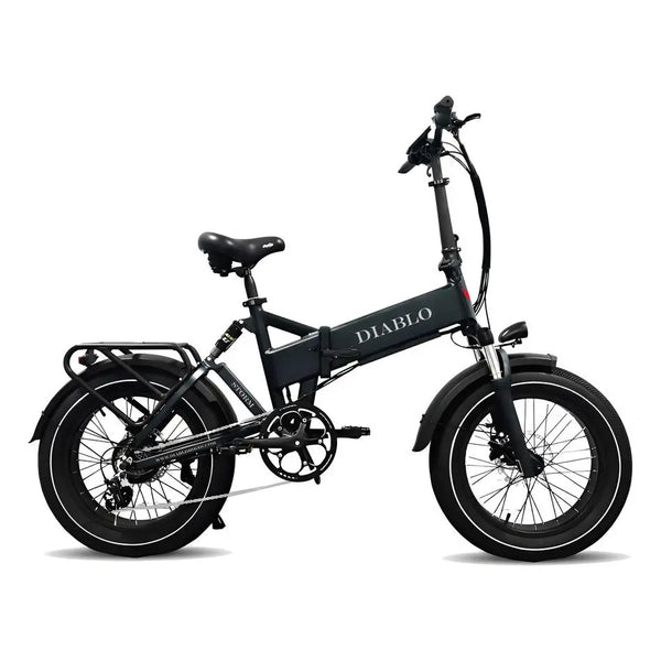 Diablo Storm Fatbike - Elektrische Vouwfiets - Mat Zwart - AE-trading