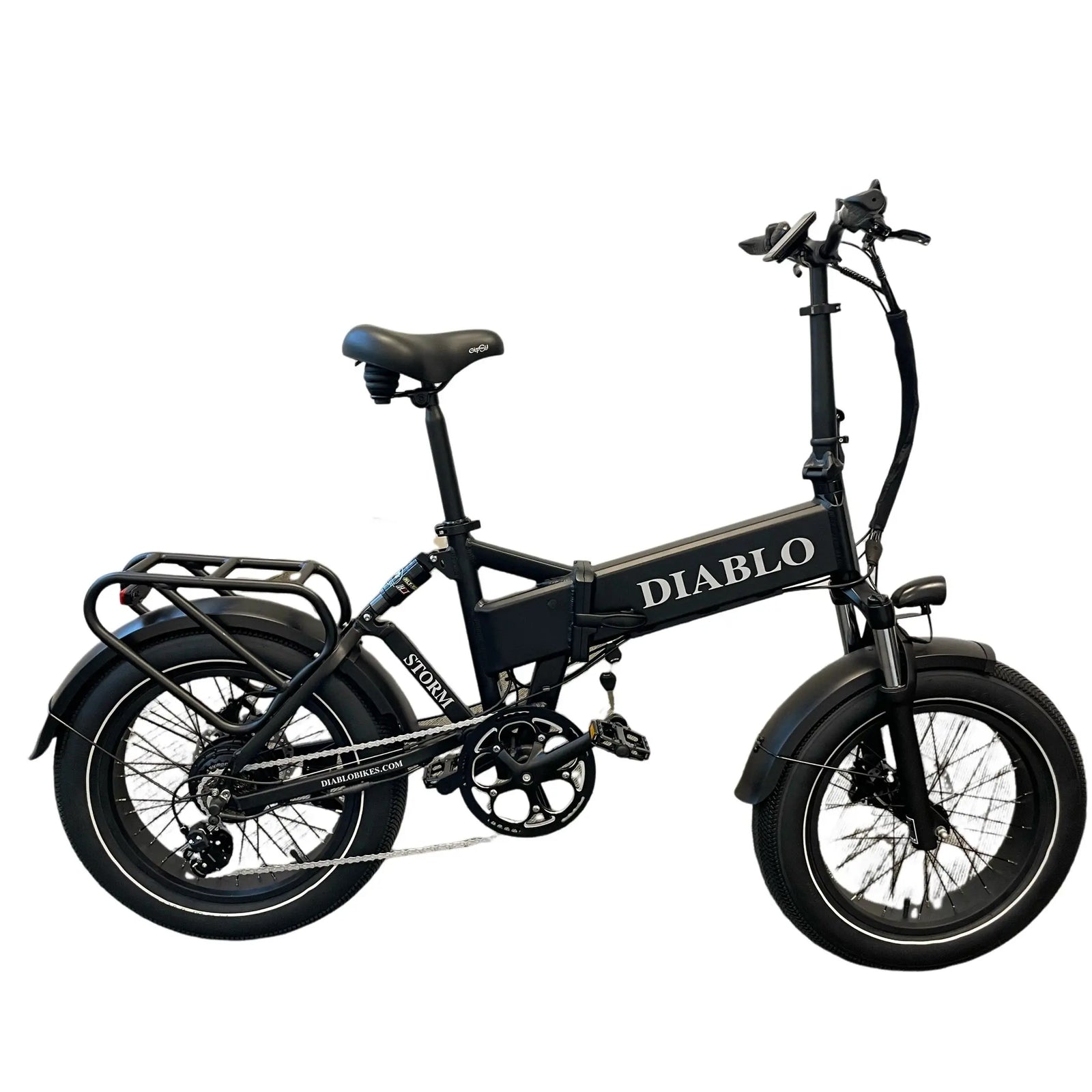 Diablo Storm Fatbike - Elektrische Vouwfiets - Mat Zwart - AE-trading