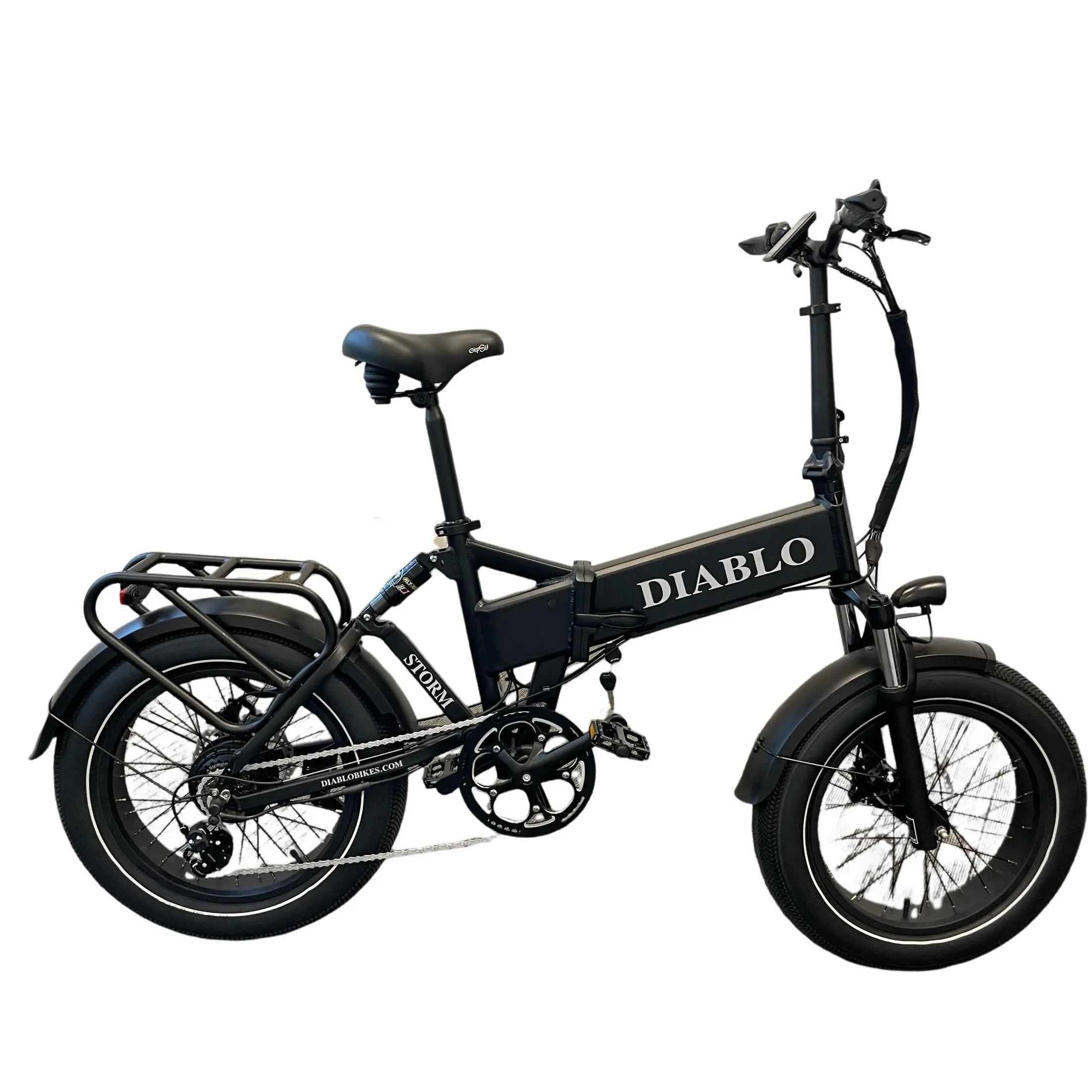 Diablo Storm Fatbike - Elektrische Vouwfiets - Mat Zwart - AE-trading