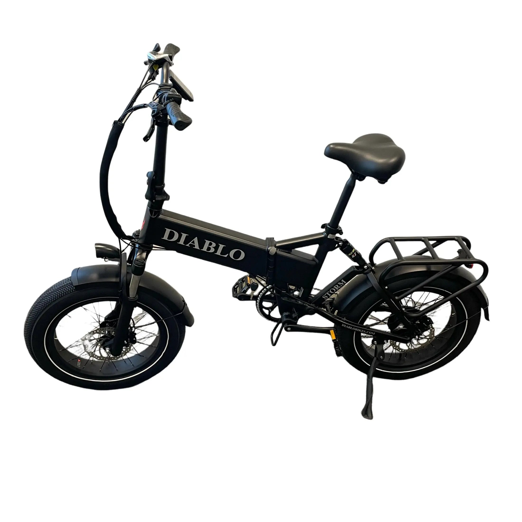 Diablo Storm Fatbike - Elektrische Vouwfiets - Mat Zwart - AE-trading