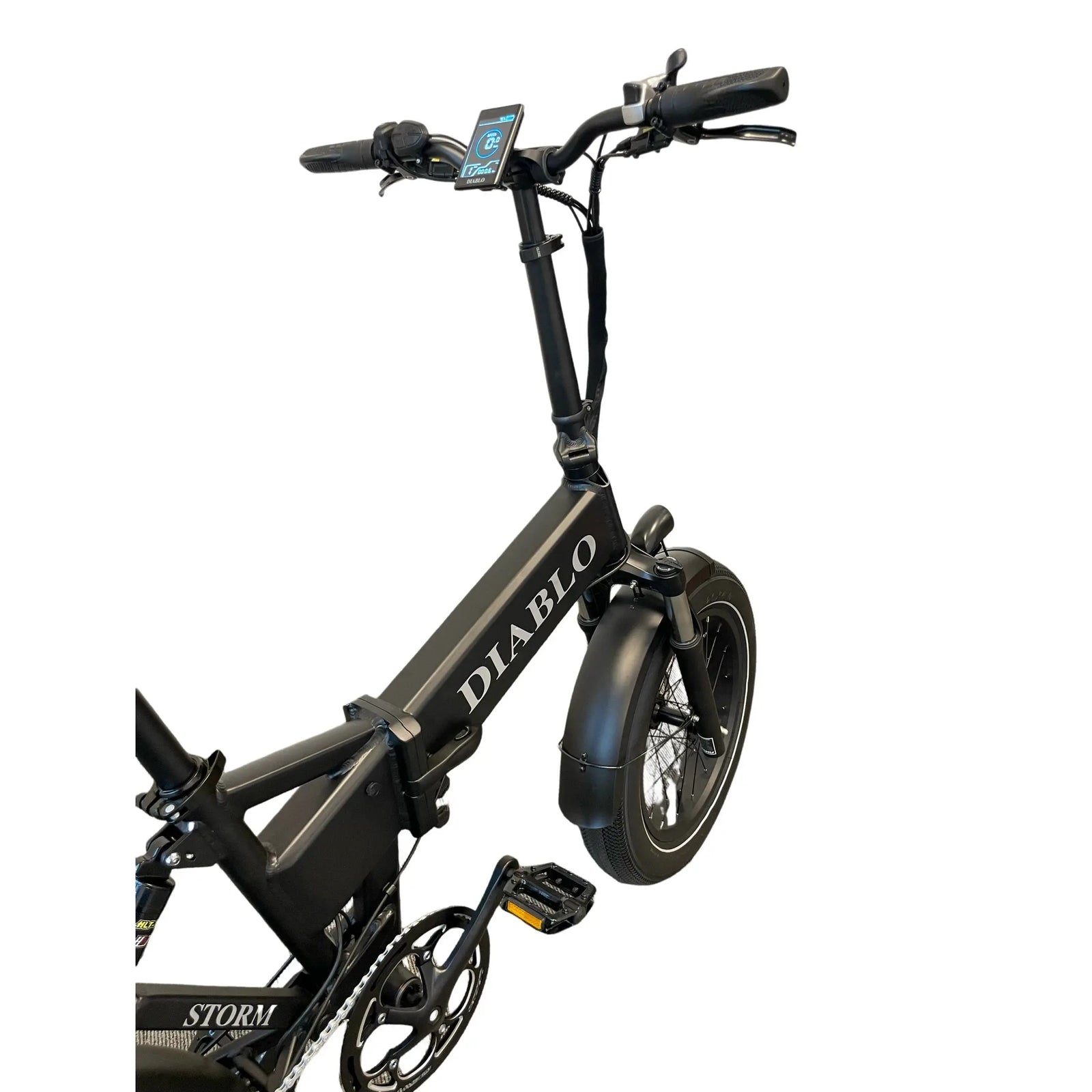 Diablo Storm Fatbike - Elektrische Vouwfiets - Mat Zwart - AE-trading