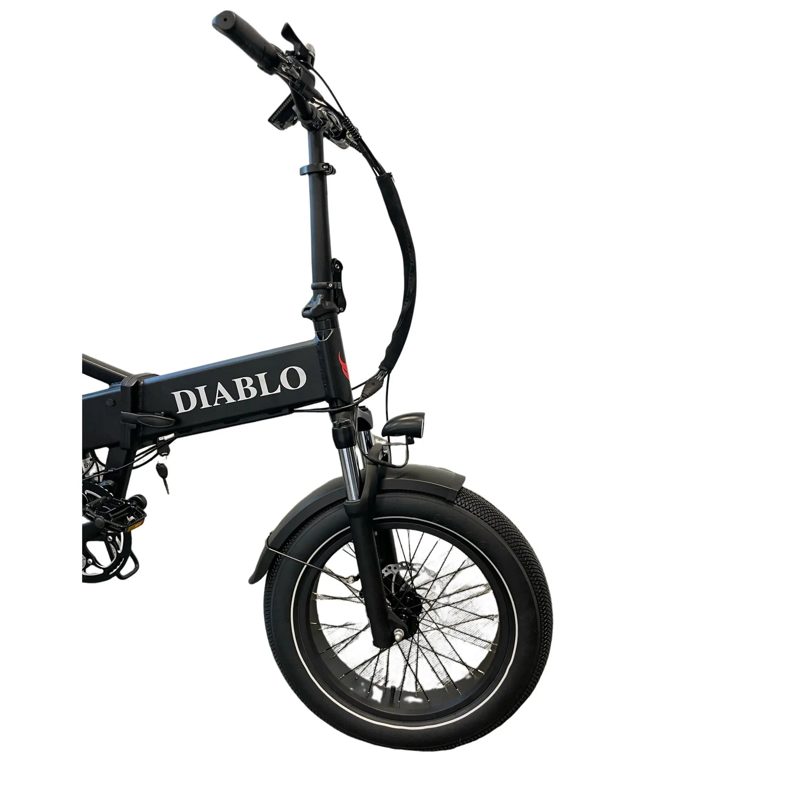 Diablo Storm Fatbike - Elektrische Vouwfiets - Mat Zwart - AE-trading