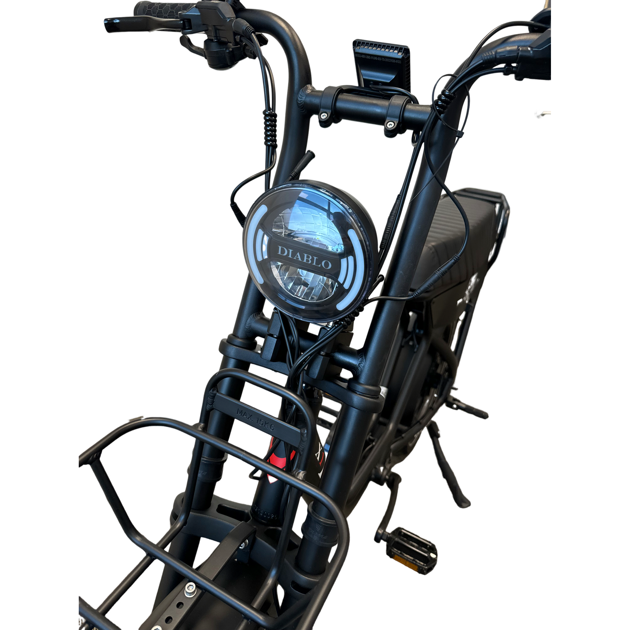Diablo X1 Fatbike met Hydraulische Remmen - Mat Zwart - AE-trading