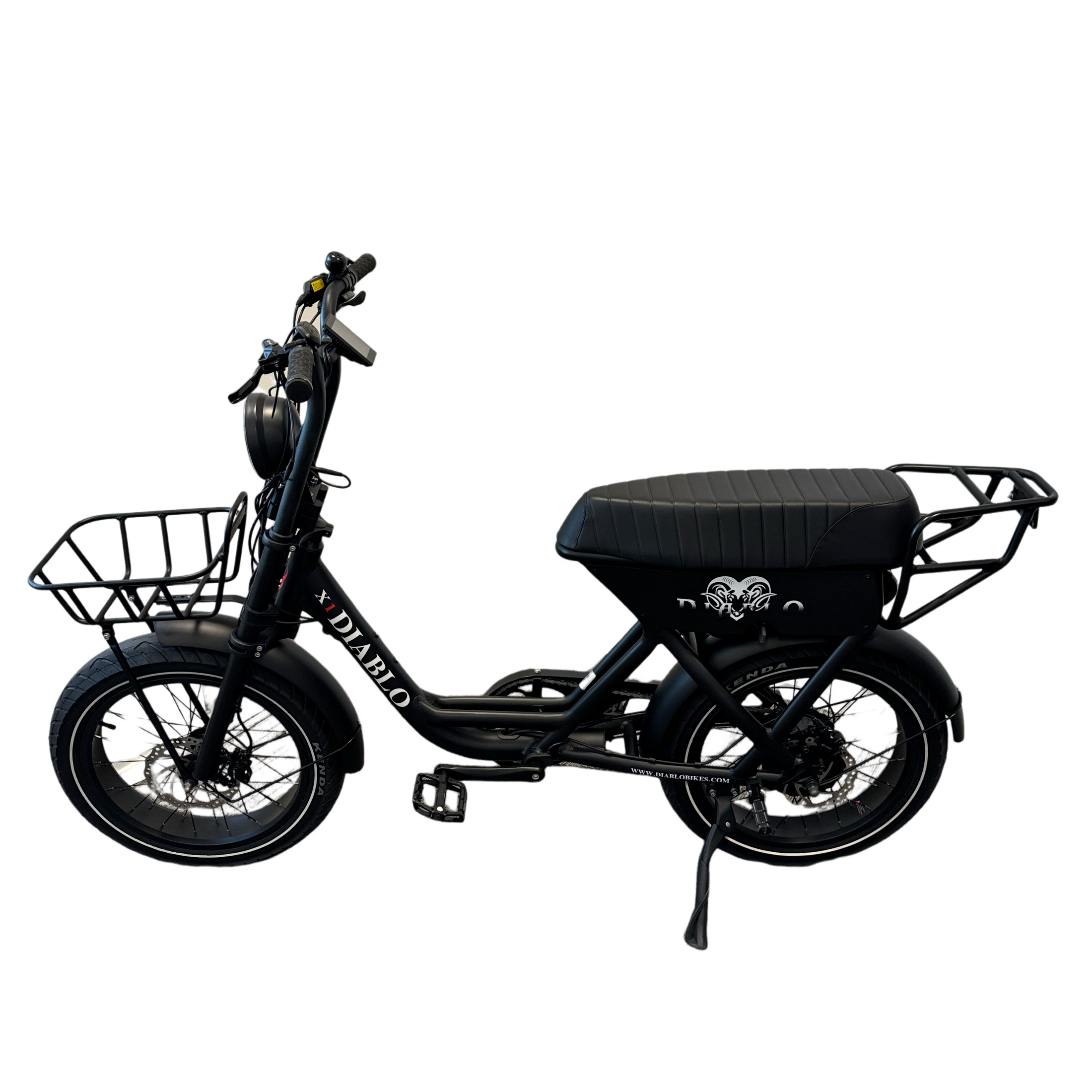 Diablo X1 Fatbike met Hydraulische Remmen - Mat Zwart - AE-trading