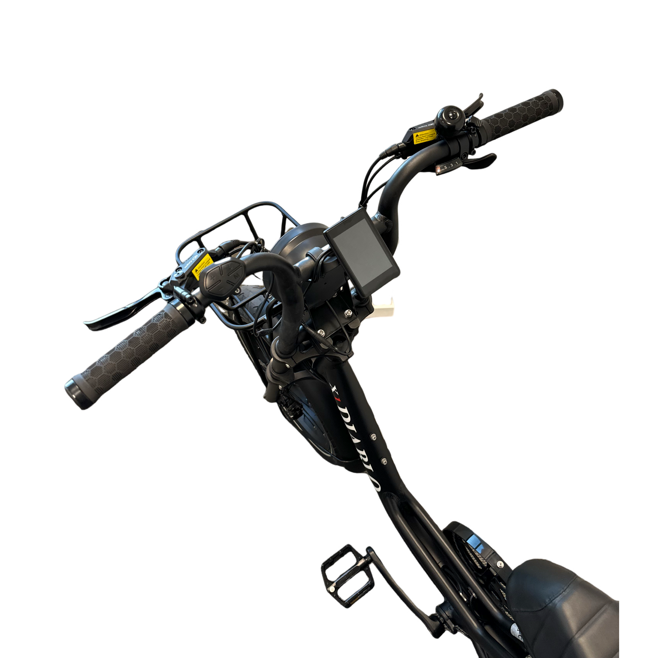 Diablo X1 Fatbike met Hydraulische Remmen - Mat Zwart - AE-trading