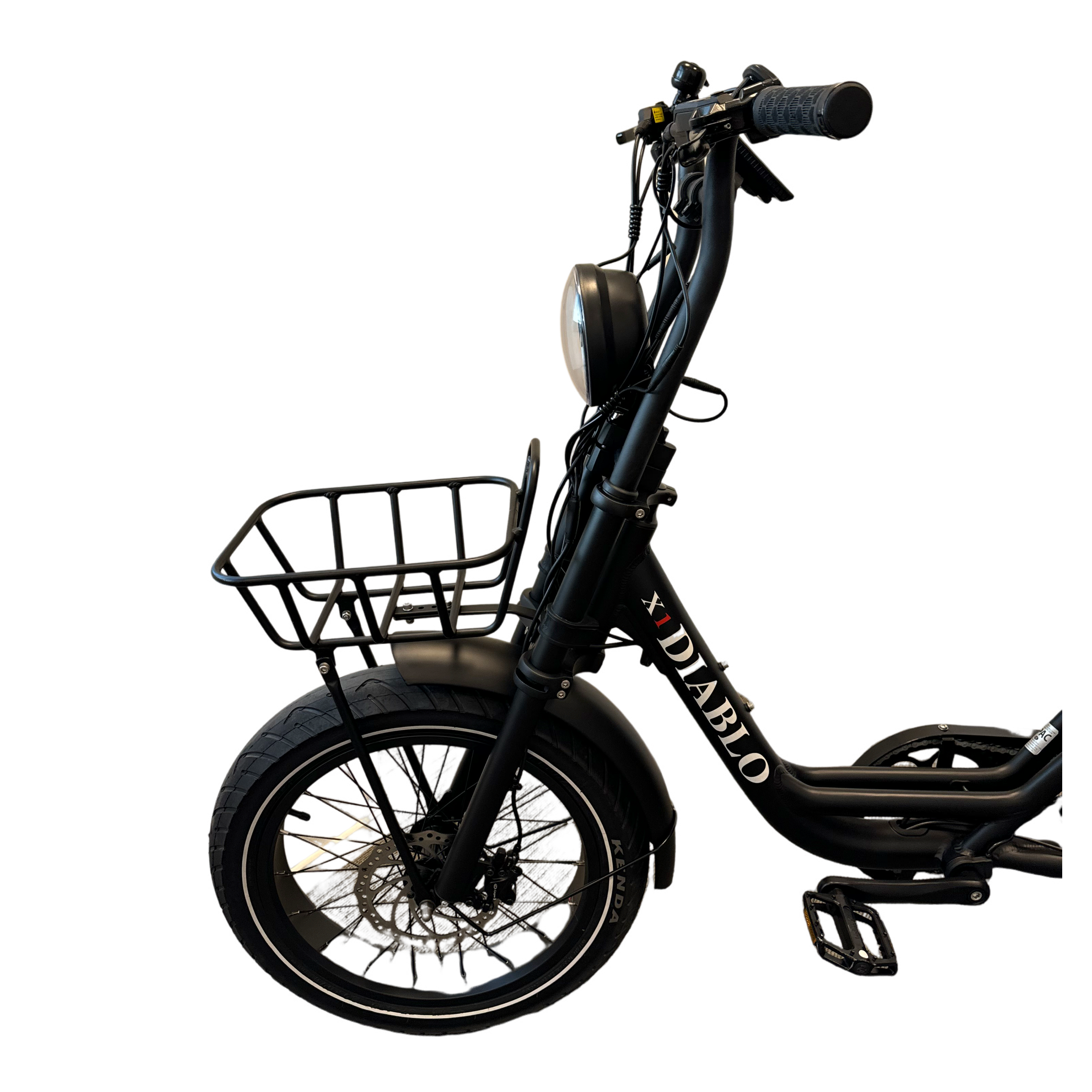 Diablo X1 Fatbike met Hydraulische Remmen - Mat Zwart - AE-trading