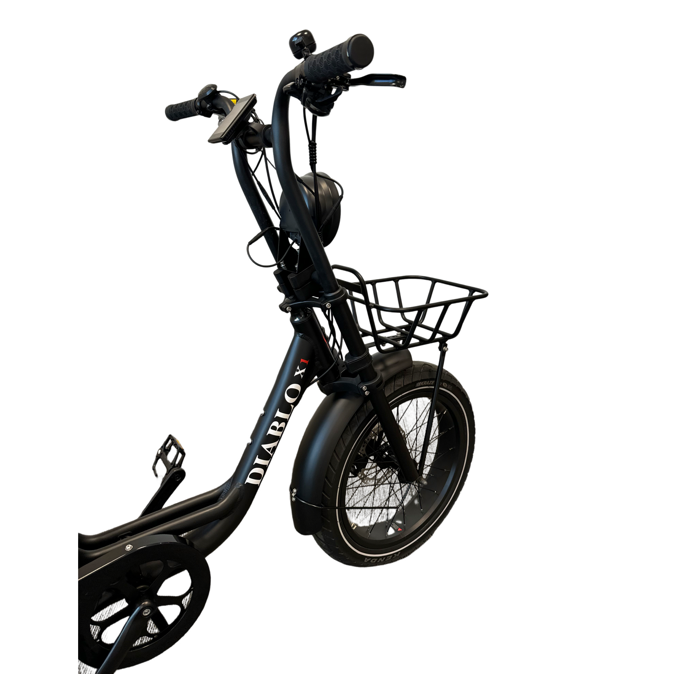 Diablo X1 Fatbike met Hydraulische Remmen - Mat Zwart - AE-trading
