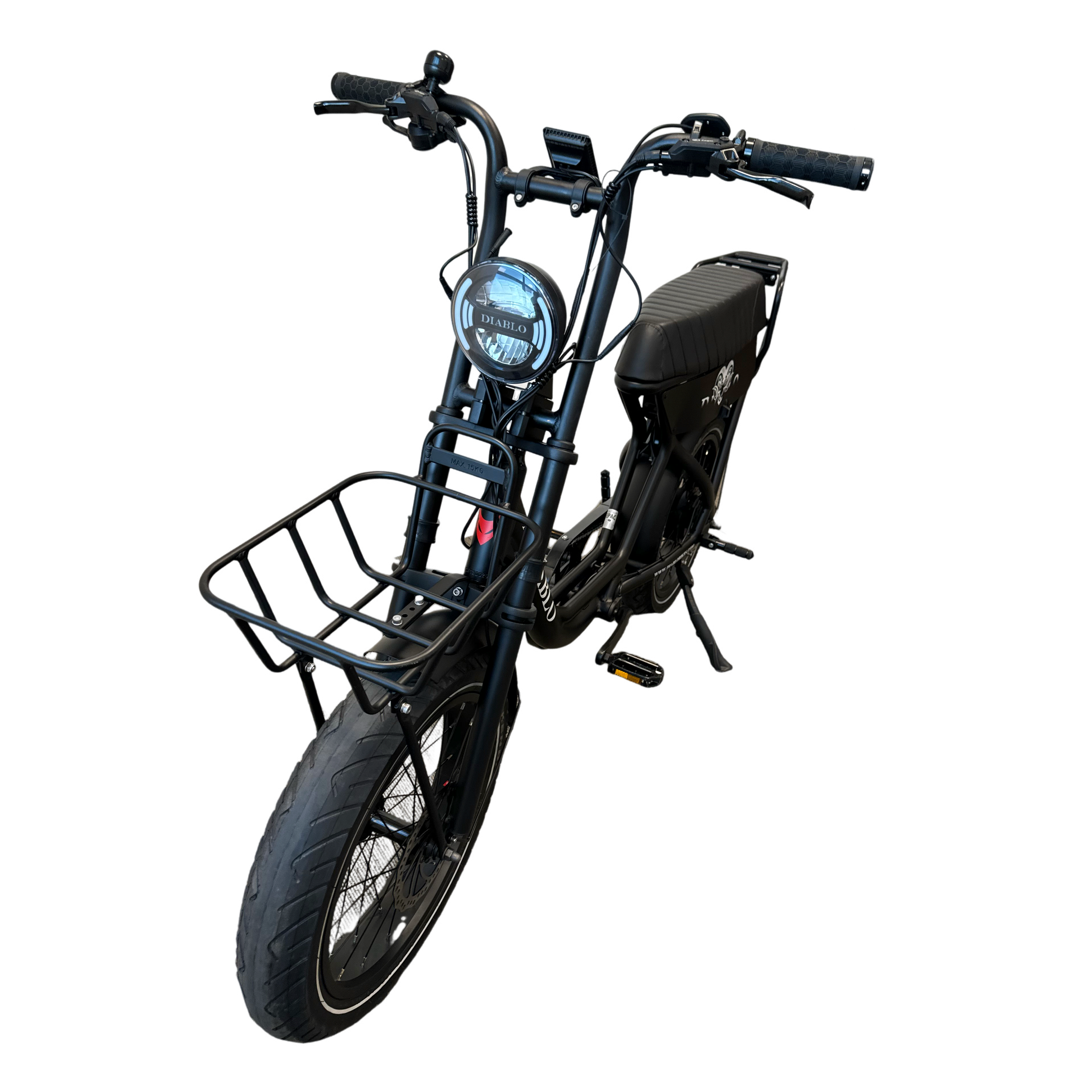 Diablo X1 Fatbike met Hydraulische Remmen - Mat Zwart - AE-trading