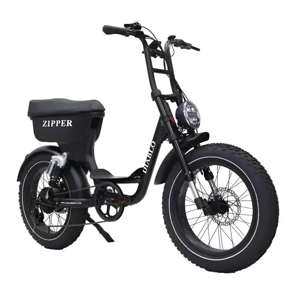 Diablo Zipper Fatbike - Mat Zwart - AE-trading