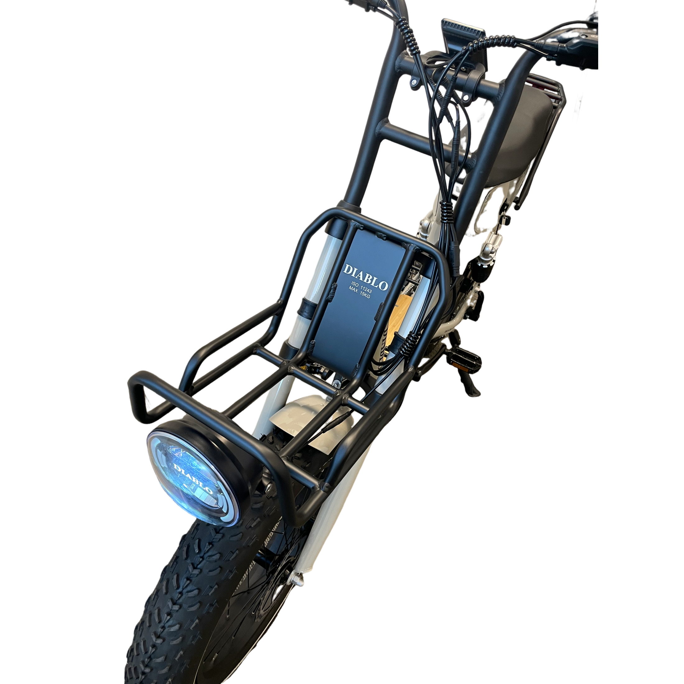 Diablo Zipper Fatbike 7SP Shimano versnellingen met achtervering - Fashion Grey - AE-trading