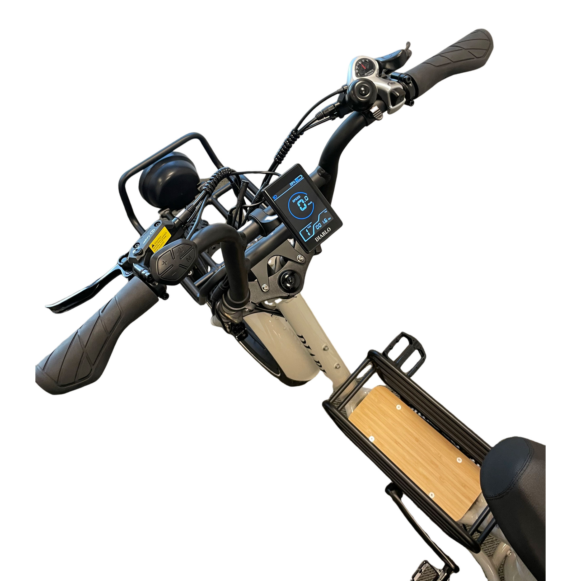 Diablo Zipper Fatbike 7SP Shimano versnellingen met achtervering - Fashion Grey - AE-trading