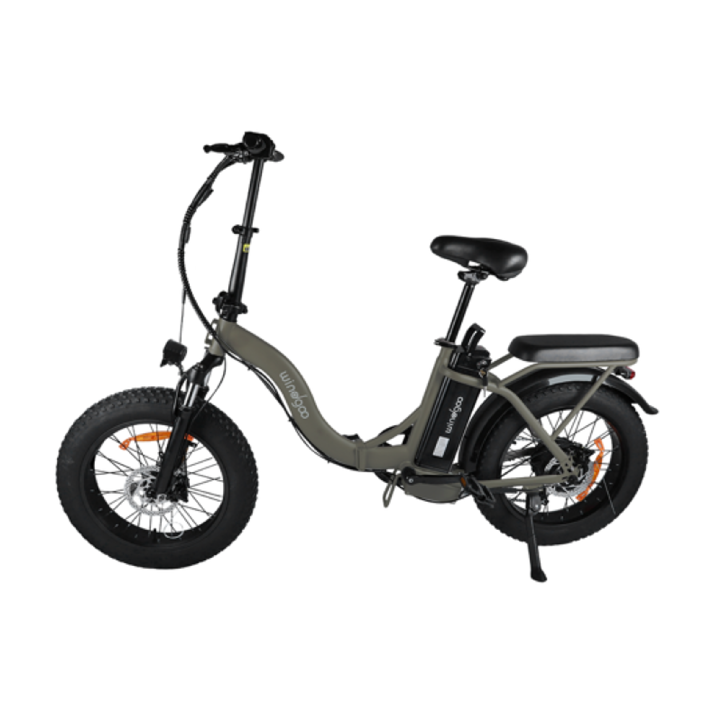 Windgoo E20 Pro - Elektrische Fatbike-Vouwfiets - Donkergrijs - 20x4 inch - 120 kg Draagvermogen - Accu 450Wh (48V, 12.5Ah) - 250W Motor - 7 Shimano Versnellingen - Dubbele Schijfremmen - AE-trading
