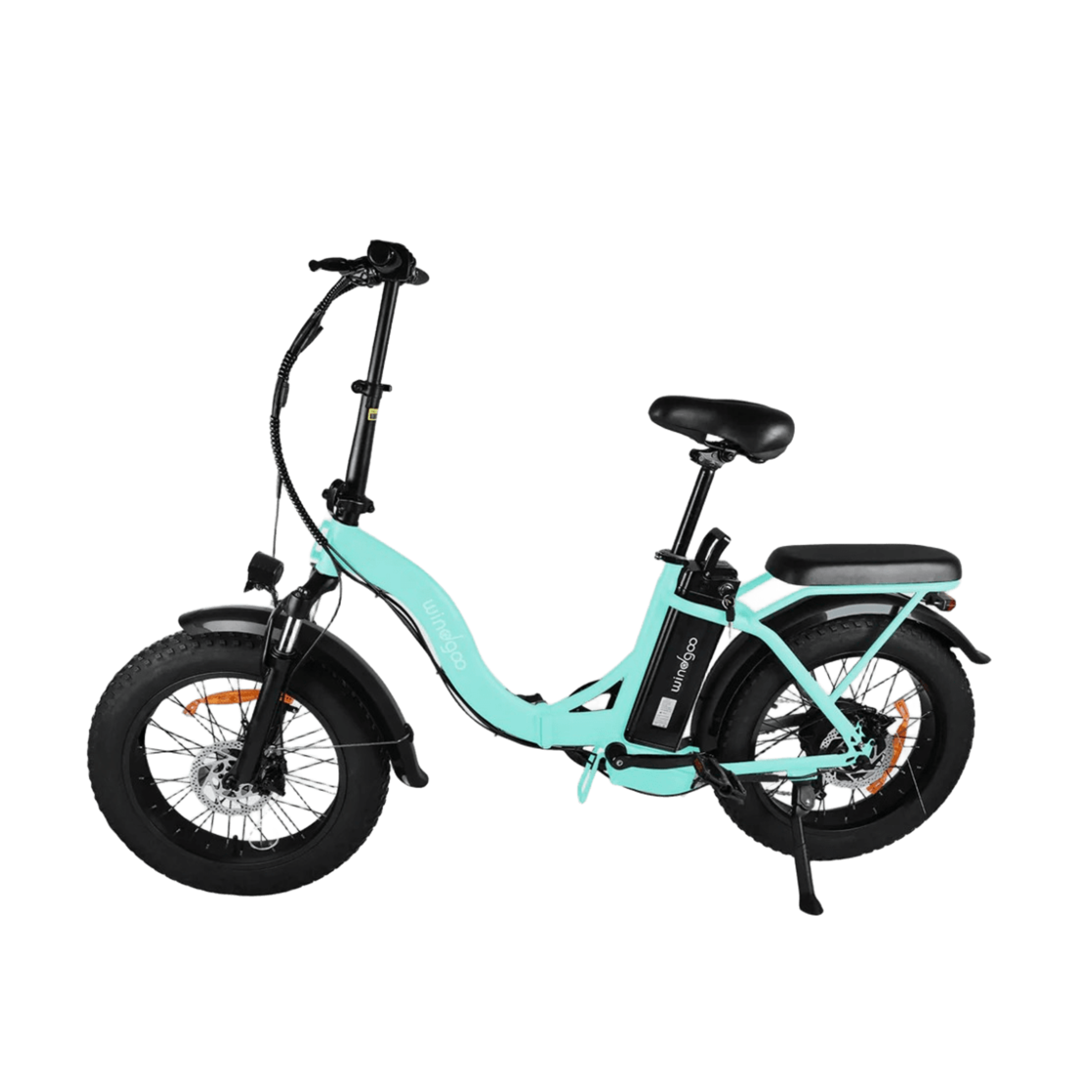 Windgoo E20 Pro - Elektrische Fatbike-Vouwfiets - Mintgroen - 20x4 inch - 120 kg Draagvermogen - Accu 450Wh (48V, 12.5Ah) - 250W Motor - 7 Shimano Versnellingen - Dubbele Schijfremmen - AE-trading