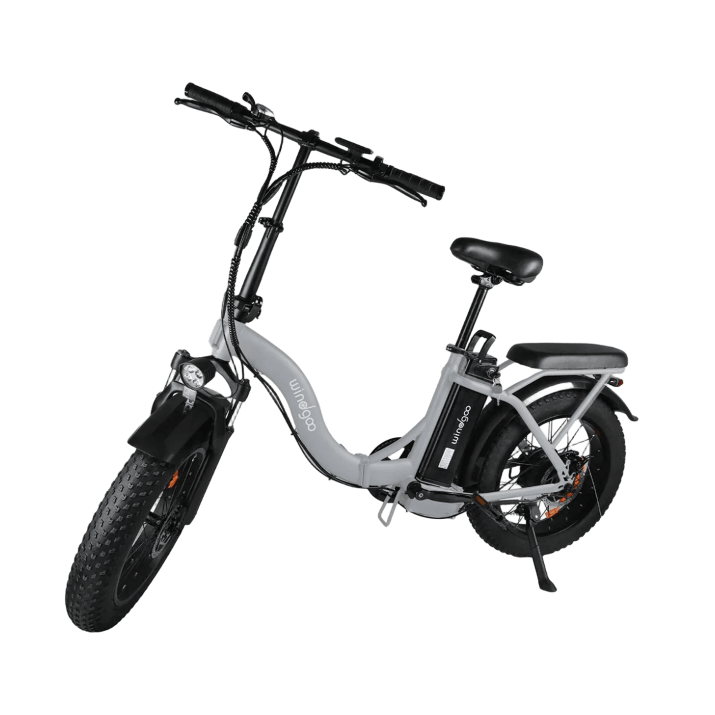 Windgoo E20 Pro - Elektrische Fatbike-Vouwfiets - Lichtgrijs - 20x4 inch - 120 kg Draagvermogen - Accu 450Wh (48V, 12.5Ah) - 250W Motor - 7 Shimano Versnellingen - Dubbele Schijfremmen - AE-trading