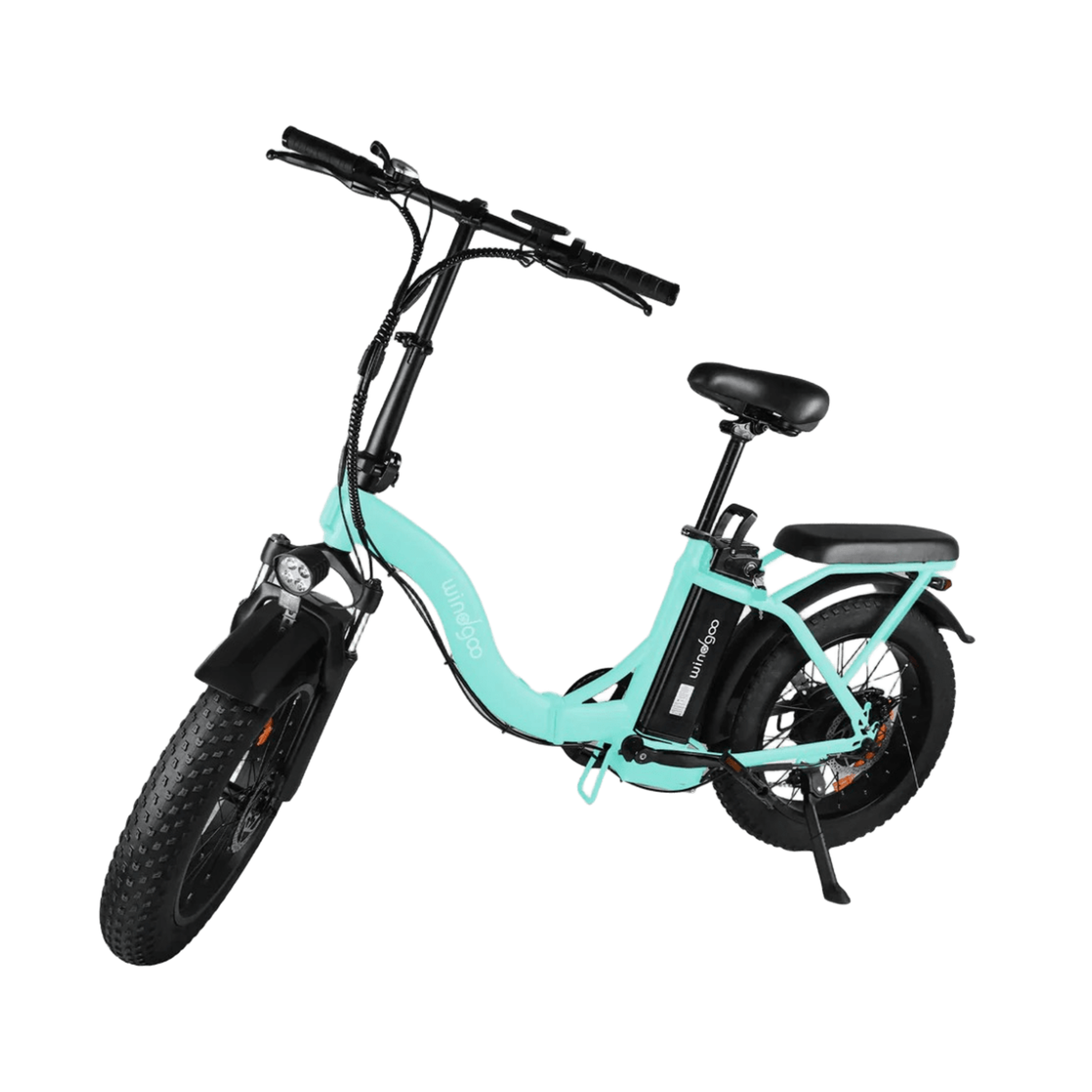 Windgoo E20 Pro - Elektrische Fatbike-Vouwfiets - Mintgroen - 20x4 inch - 120 kg Draagvermogen - Accu 450Wh (48V, 12.5Ah) - 250W Motor - 7 Shimano Versnellingen - Dubbele Schijfremmen - AE-trading