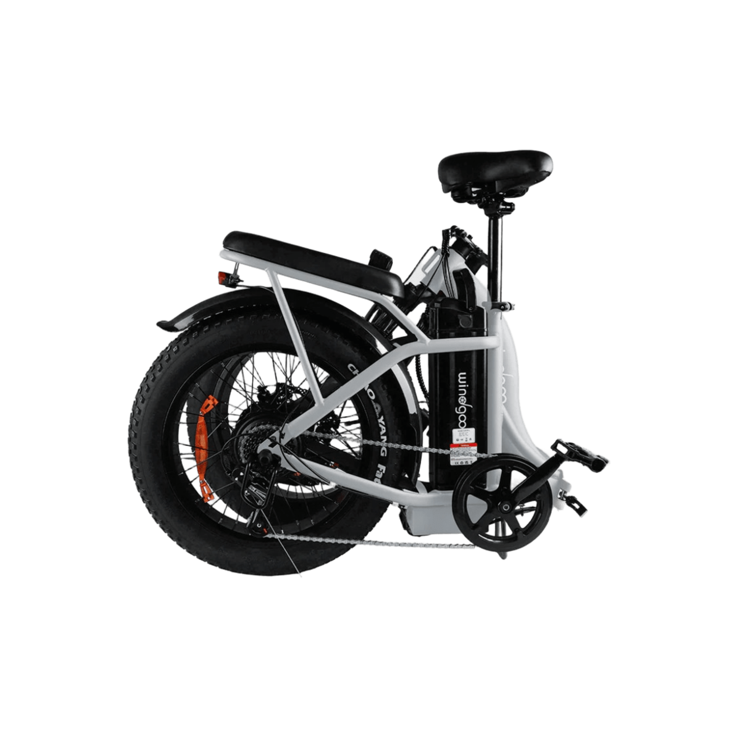 Windgoo E20 Pro - Elektrische Fatbike-Vouwfiets - Lichtgrijs - 20x4 inch - 120 kg Draagvermogen - Accu 450Wh (48V, 12.5Ah) - 250W Motor - 7 Shimano Versnellingen - Dubbele Schijfremmen - AE-trading