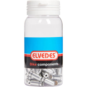 Elvedes gesealede ferrules 5,0mm zilver (50) - AE-trading