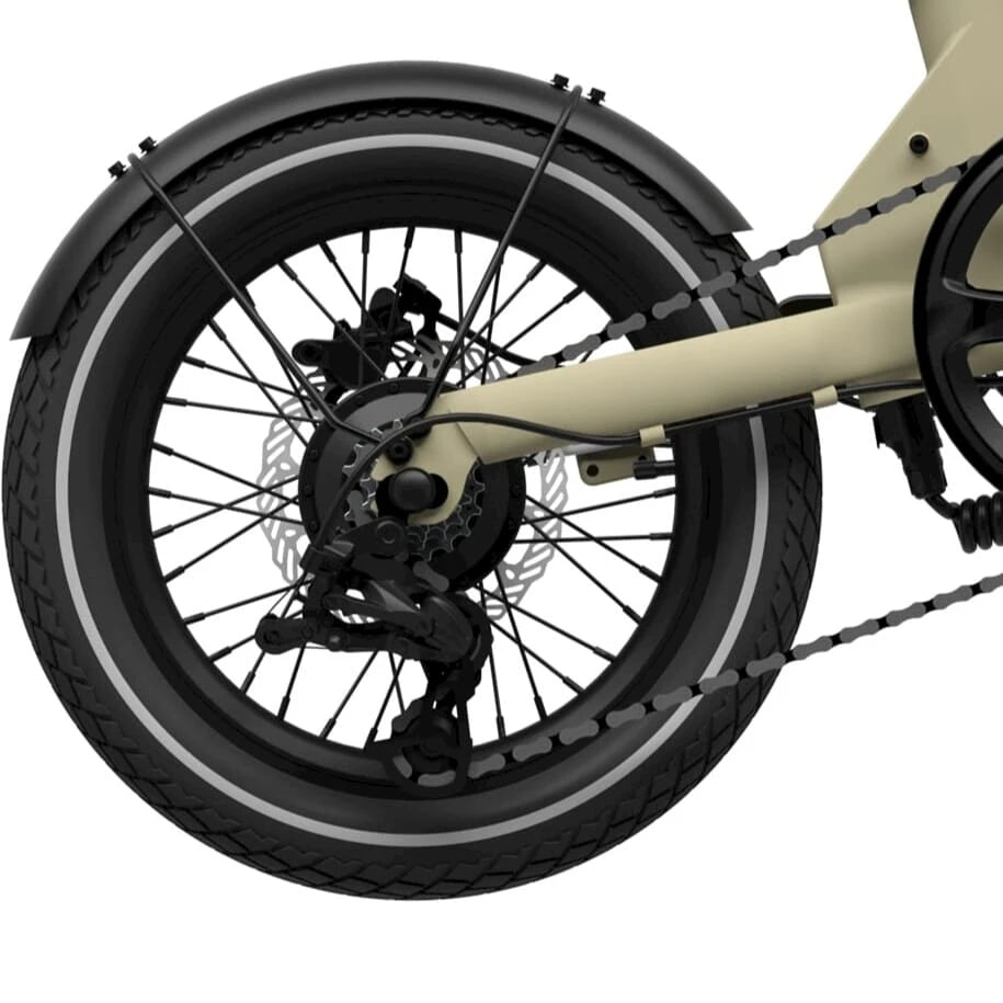 Eovolt achterwiel Morning V2 16 inch zwart - AE-trading