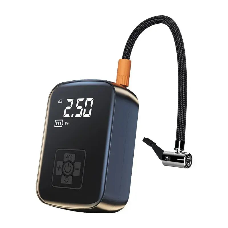 Elektrische bandenpomp - Anroc - 4 opzetstukken- 6400 MAH - AE-trading
