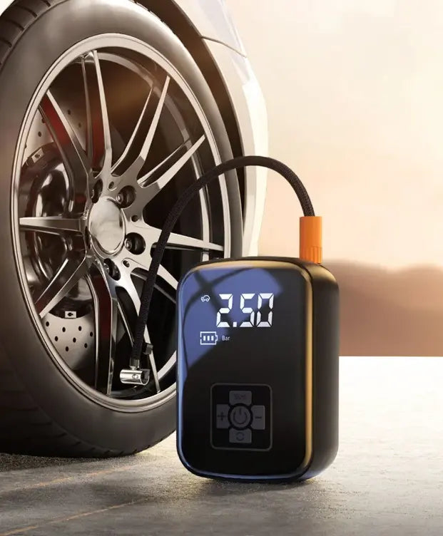 Elektrische bandenpomp - Anroc - 4 opzetstukken- 6400 MAH - AE-trading